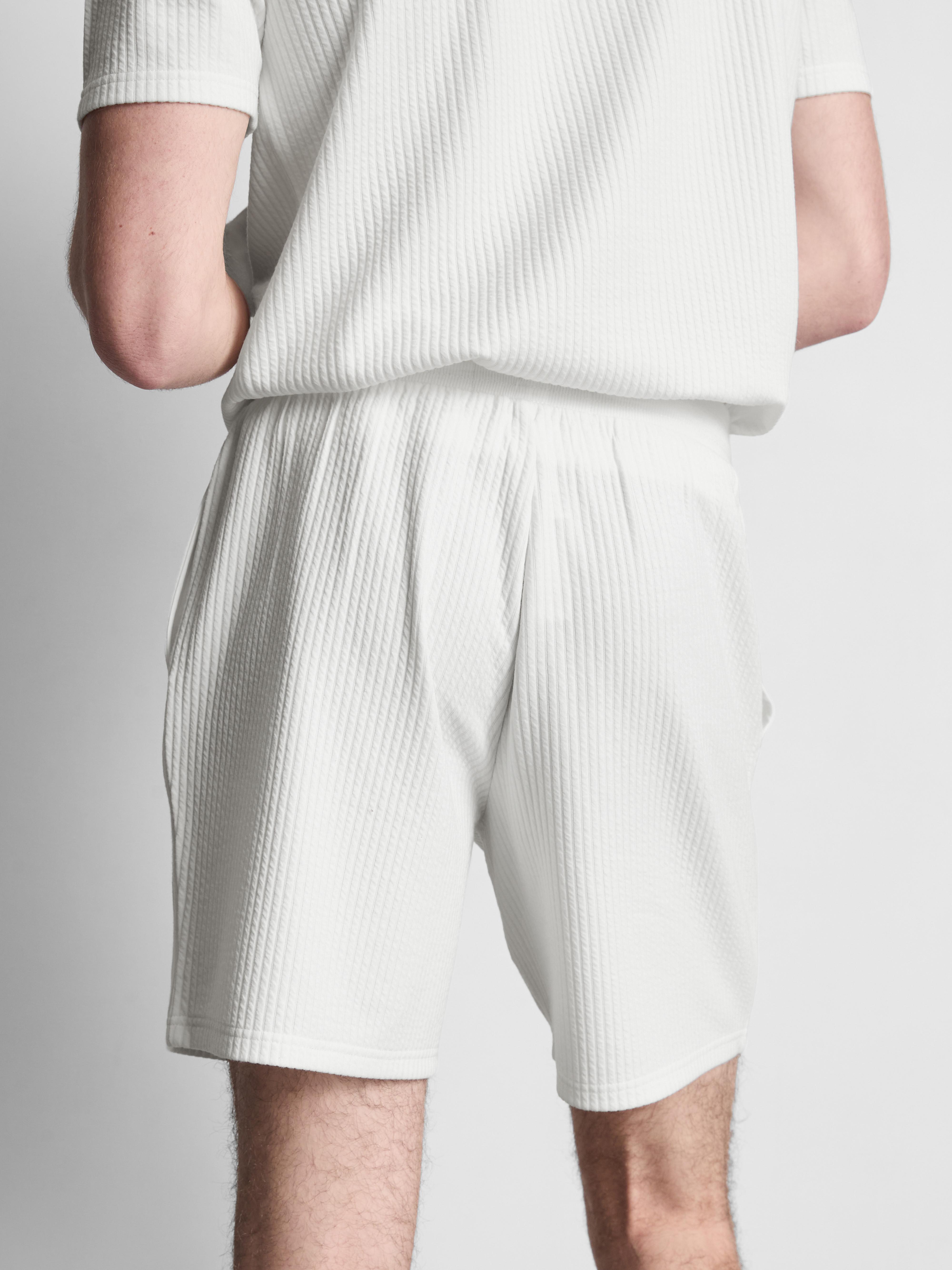 Textured Drawstring Shorts