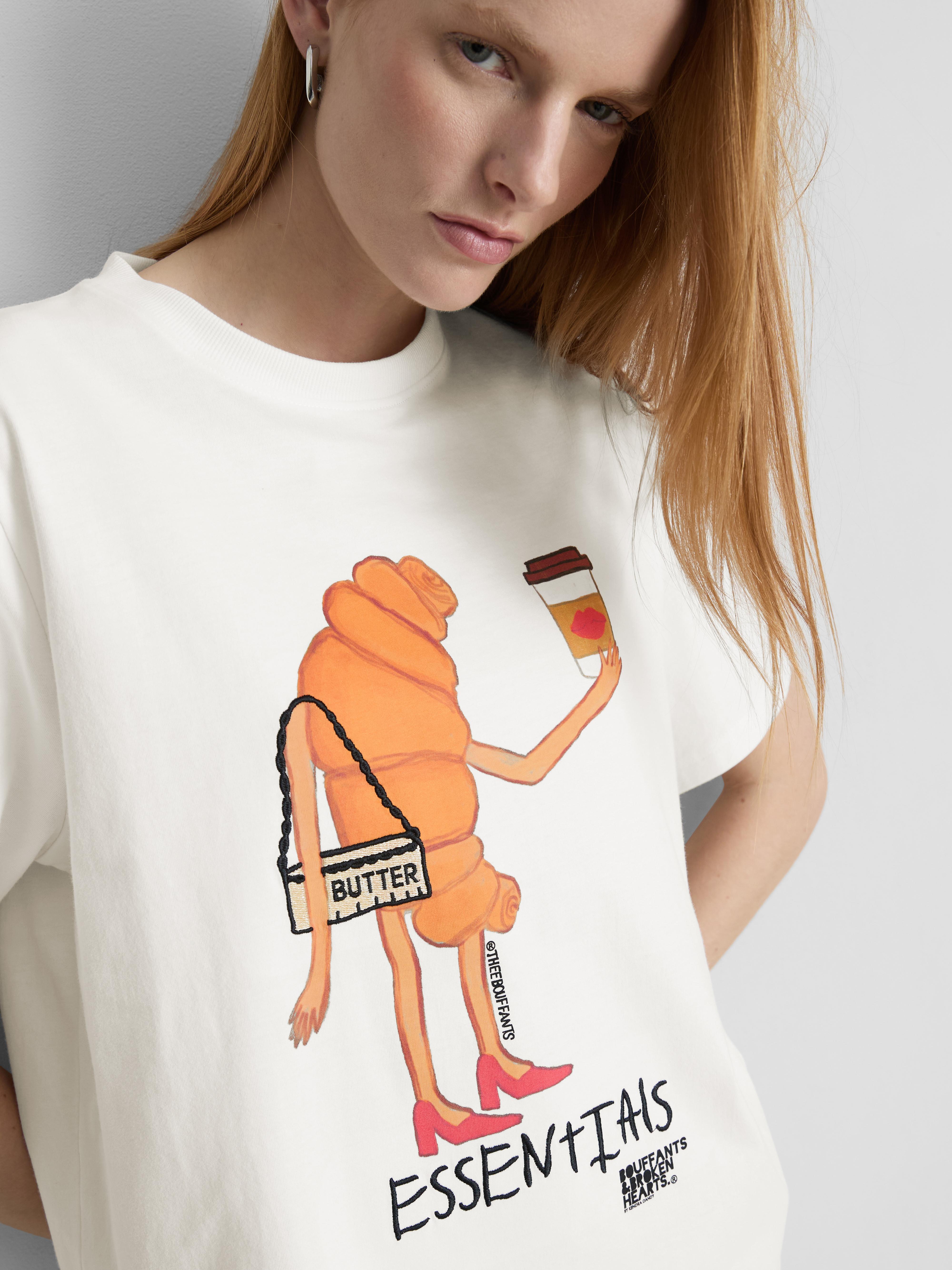 Camiseta de algodón de Bouffants and Broken Hearts