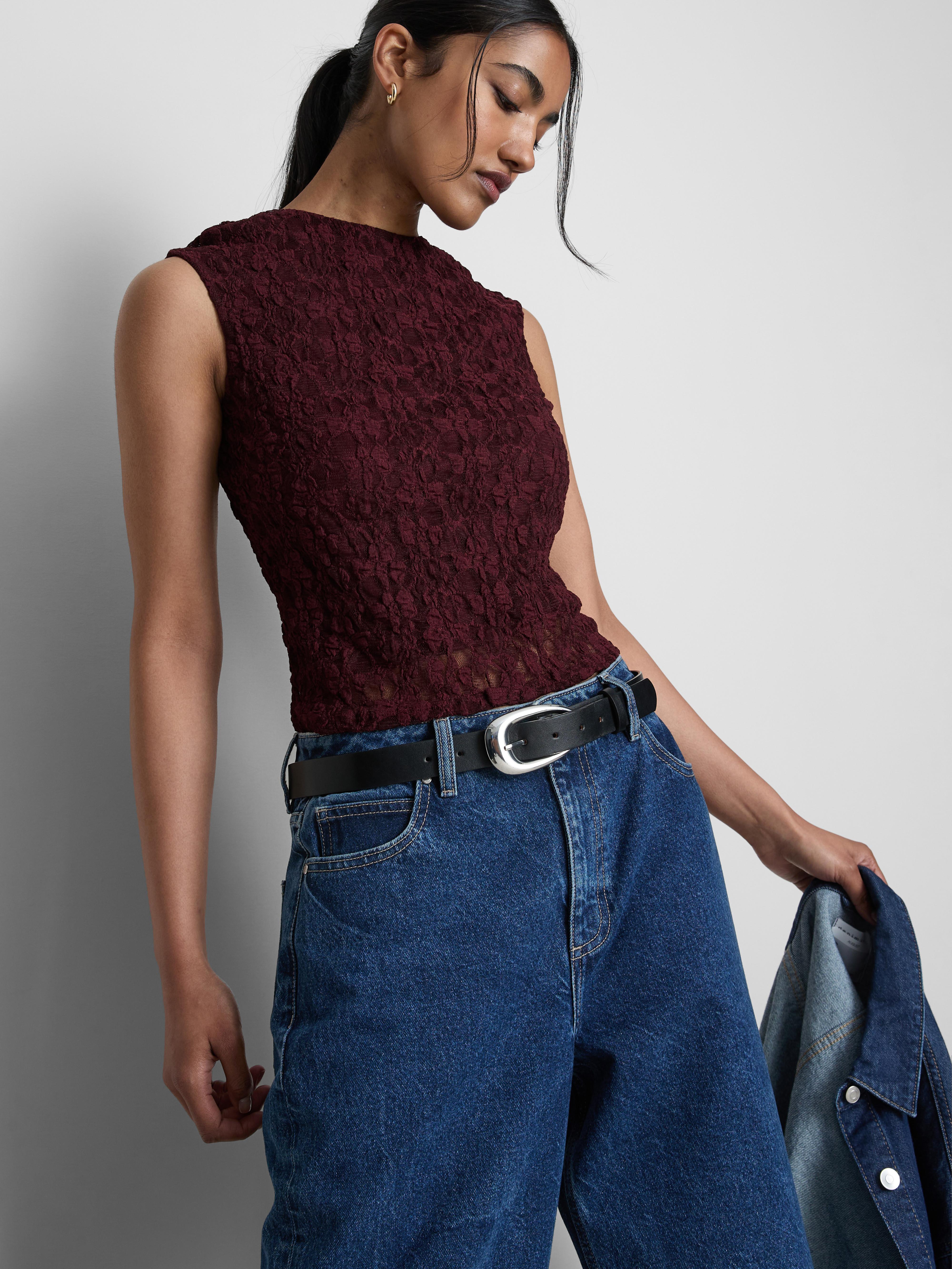 Haut Sans Manches Mauve Primark - Taille 14 Femme - Occasion En Très Bon état