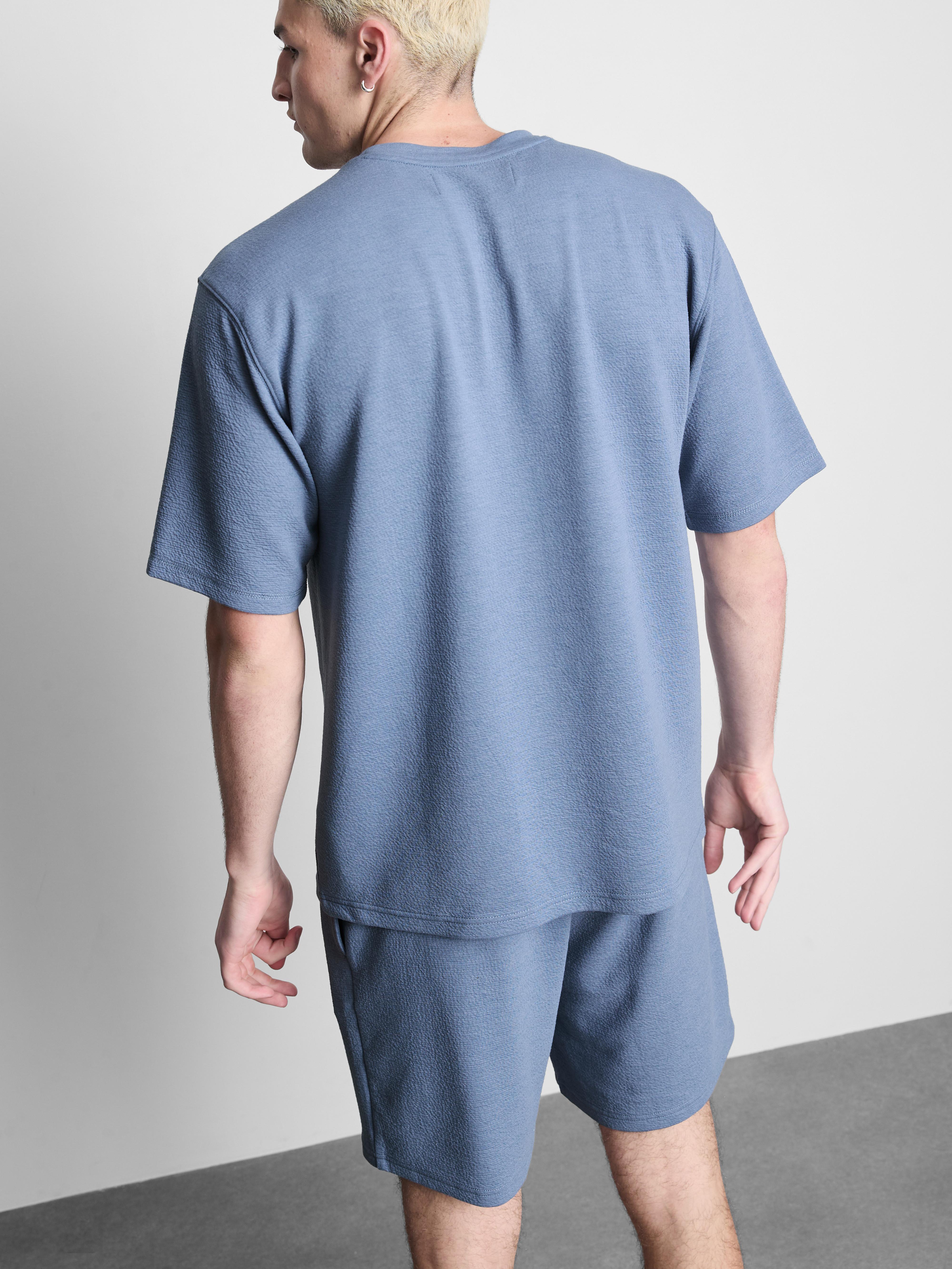 T-shirt texturé à manches courtes