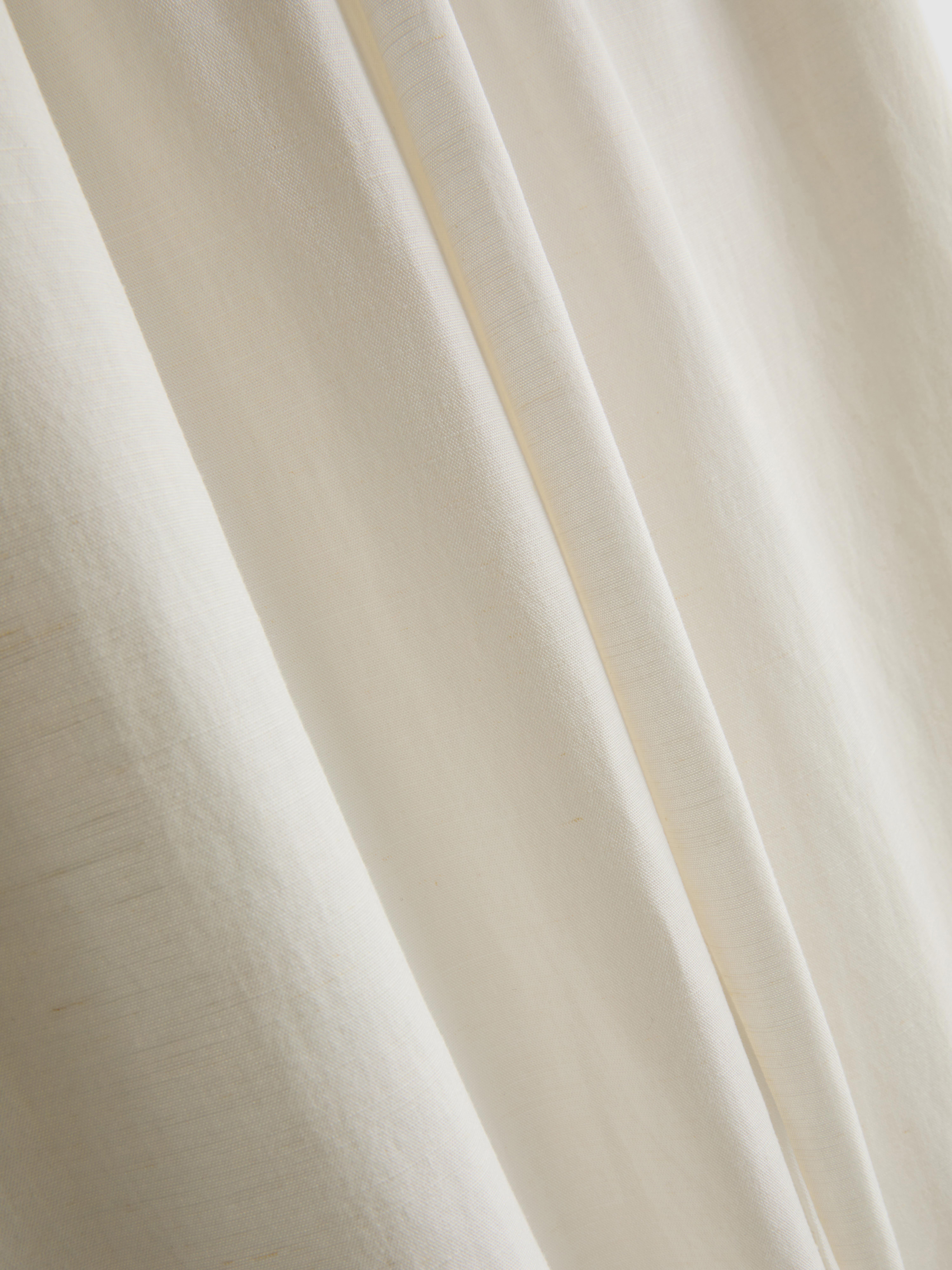 Cotton-Blend Wide-Leg Pants