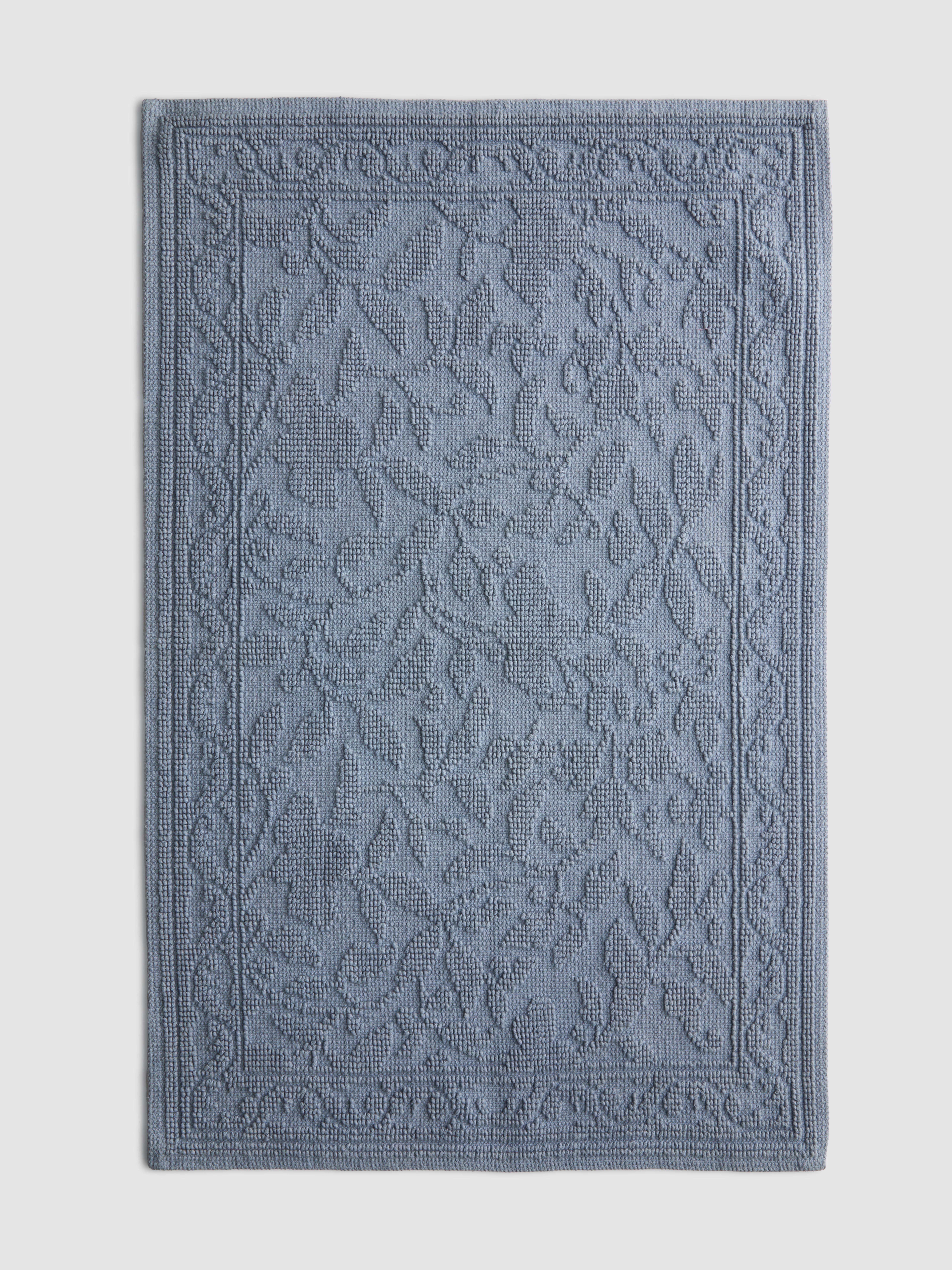 Tapis de douche à fleurs