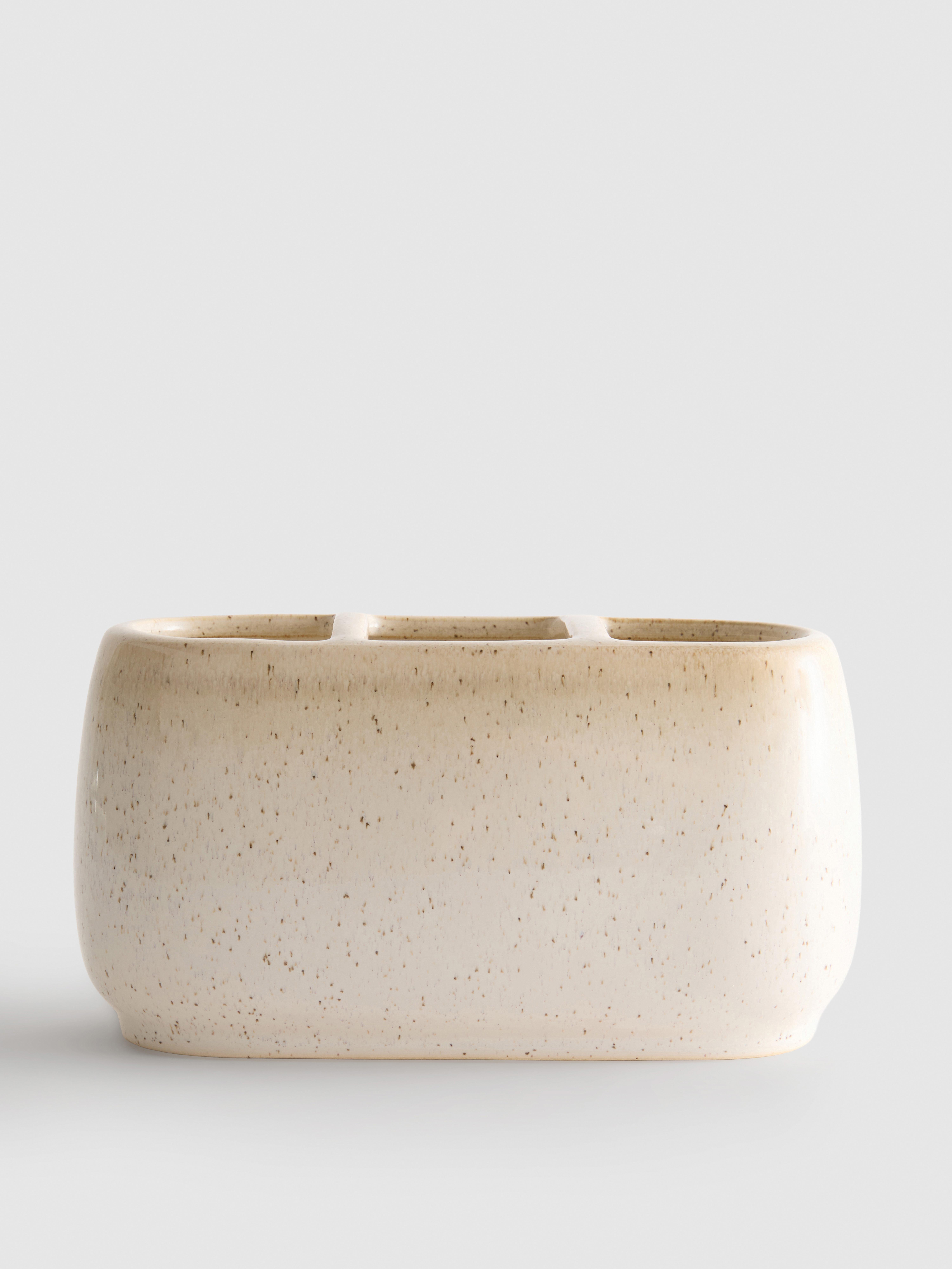 Nagyméretű, kerámia fogmosópohár