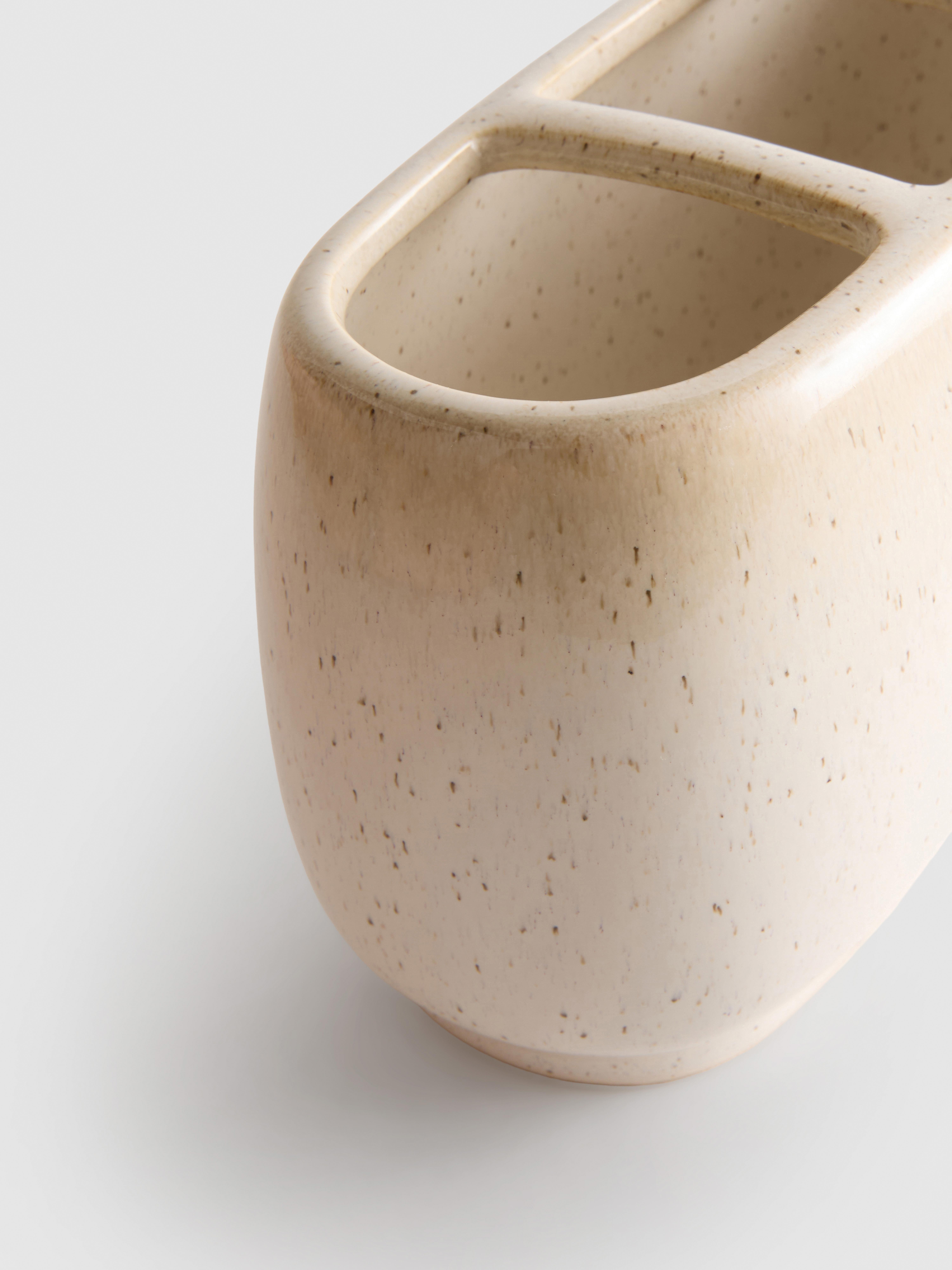 Nagyméretű, kerámia fogmosópohár