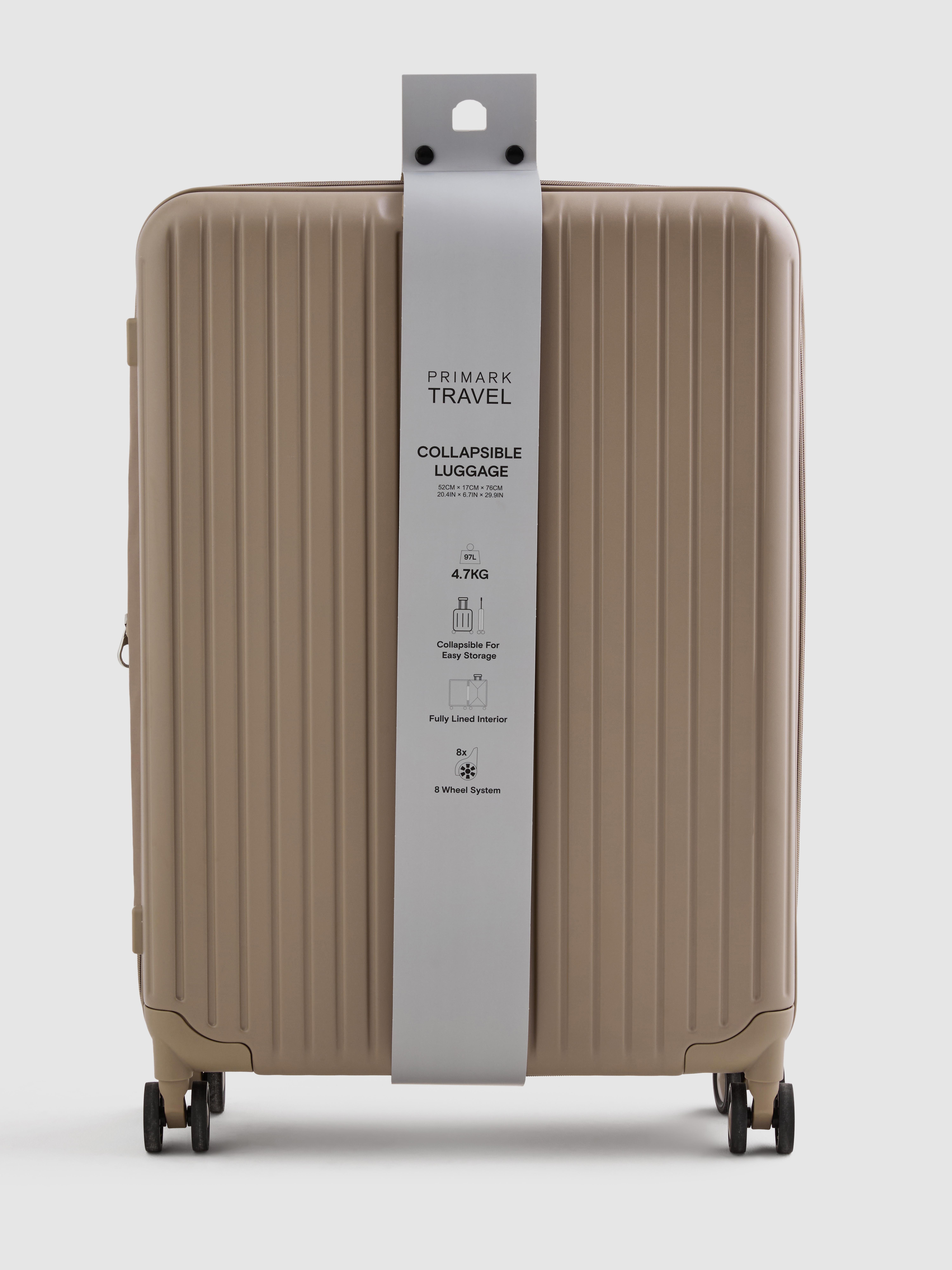 Large Collapsible Hard-Shell Suitcase