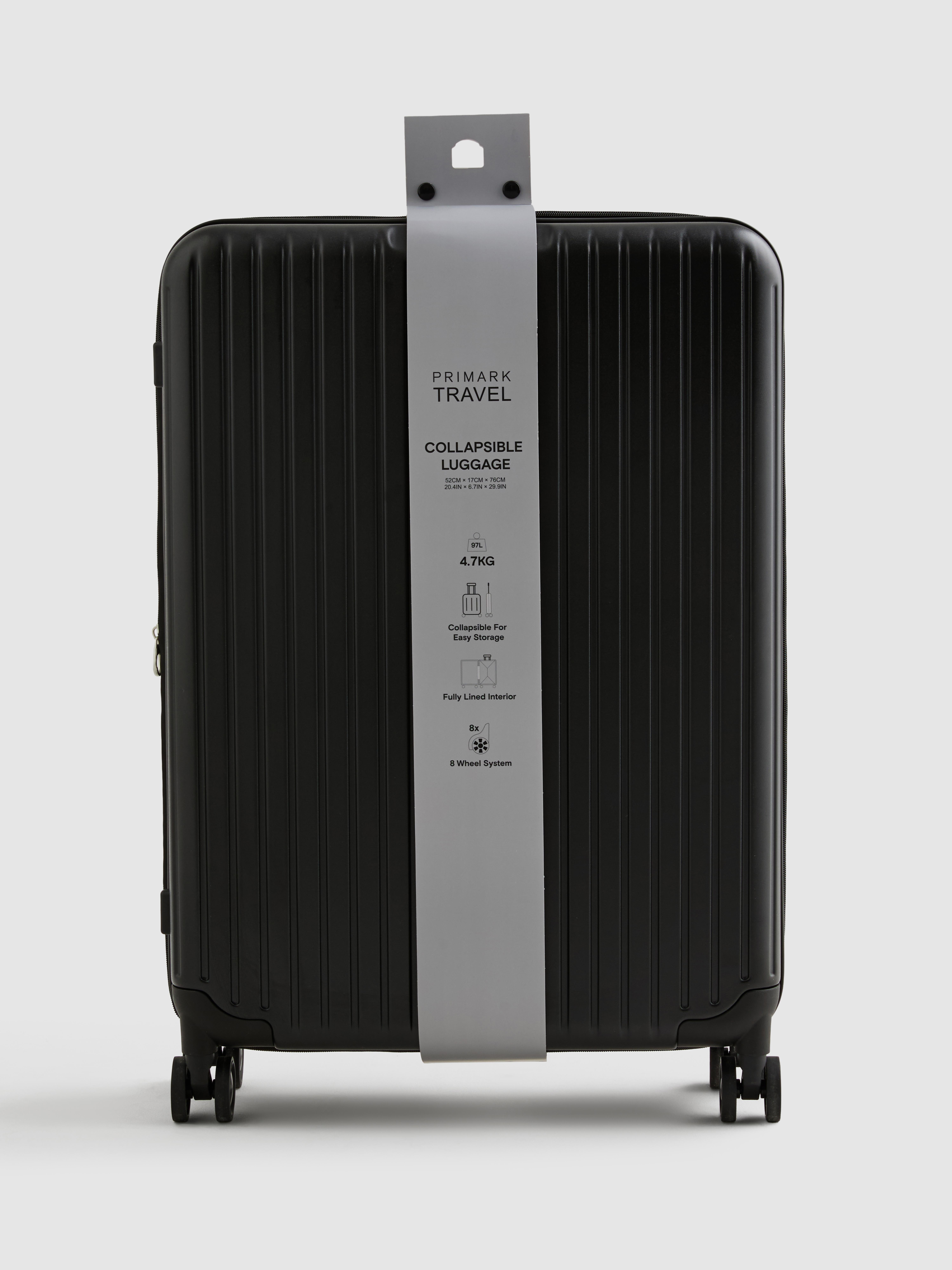 Large Collapsible Hard-Shell Suitcase