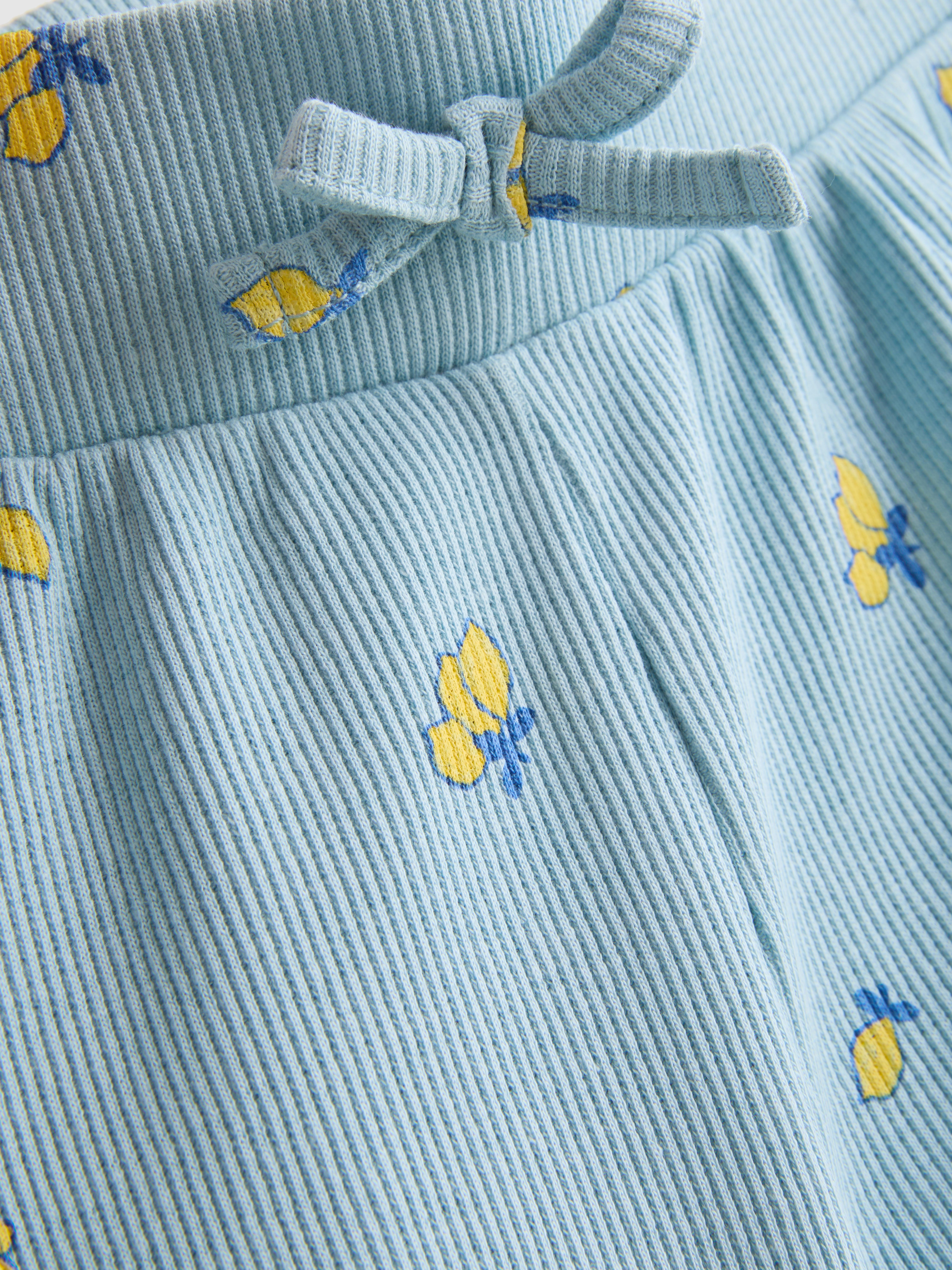 1,5–8 Jahre | Gerippte Shorts mit gekräuseltem Saum