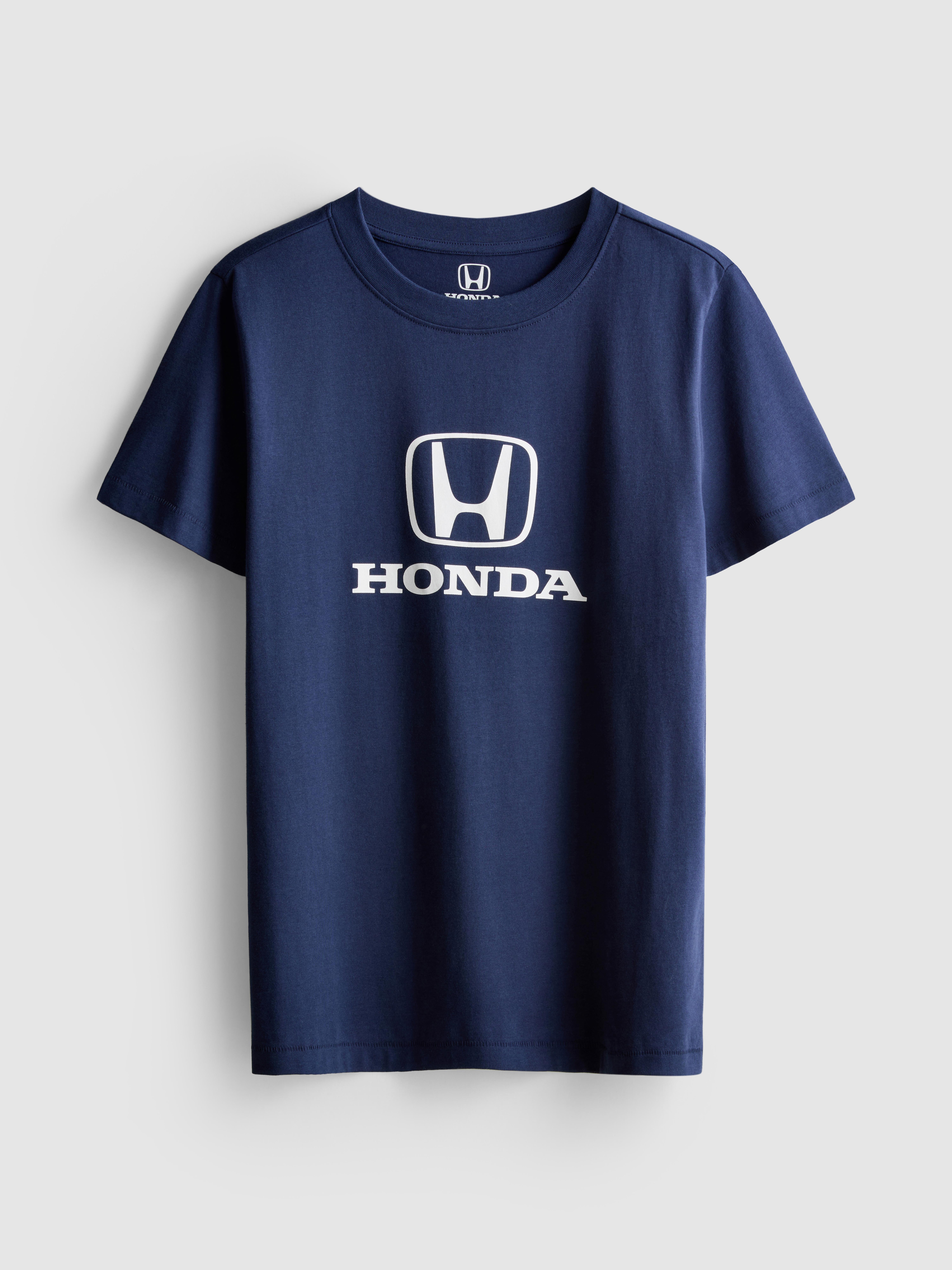 Relaxed katoenen T-shirt met print Honda
