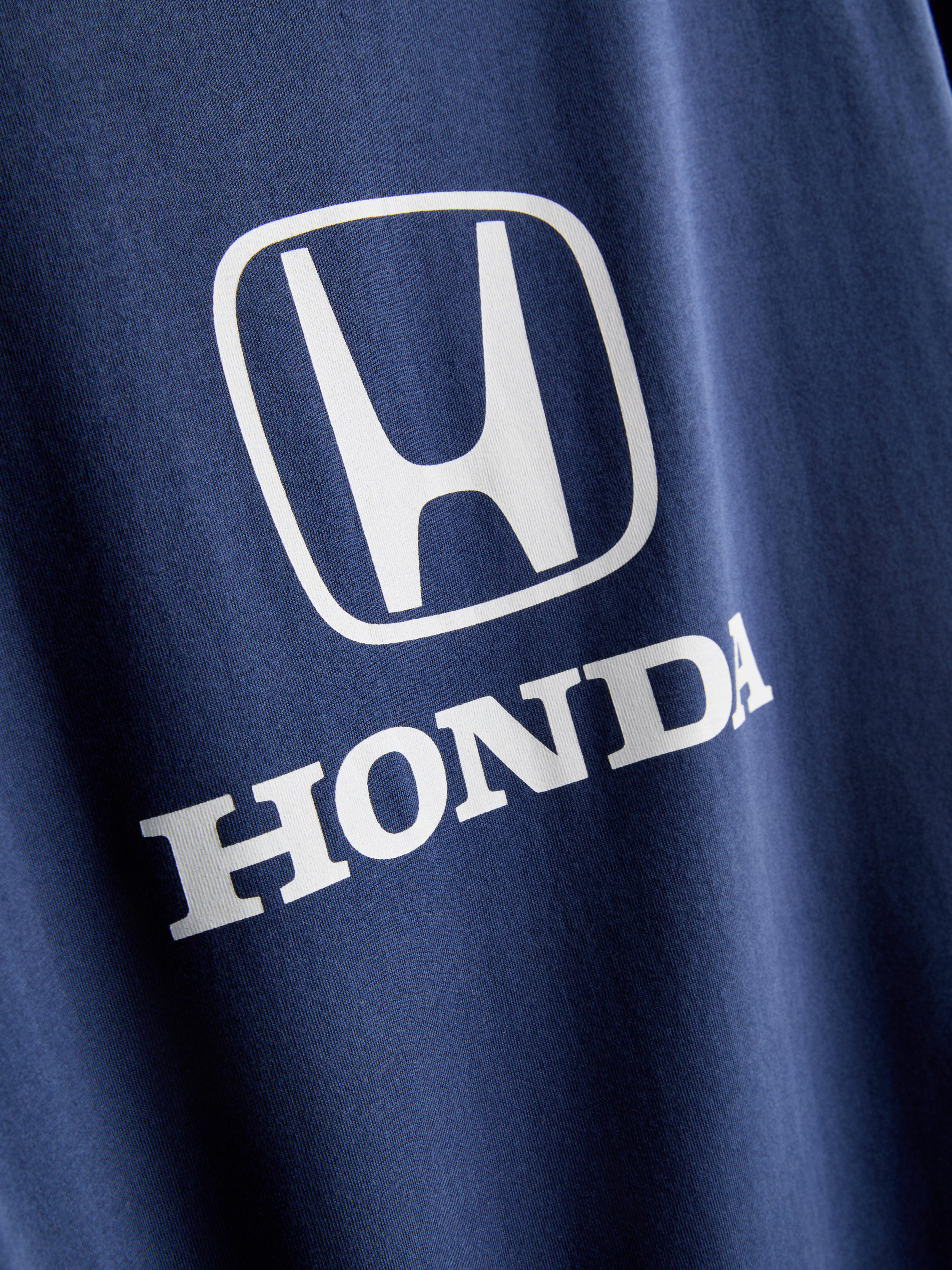 Relaxed katoenen T-shirt met print Honda