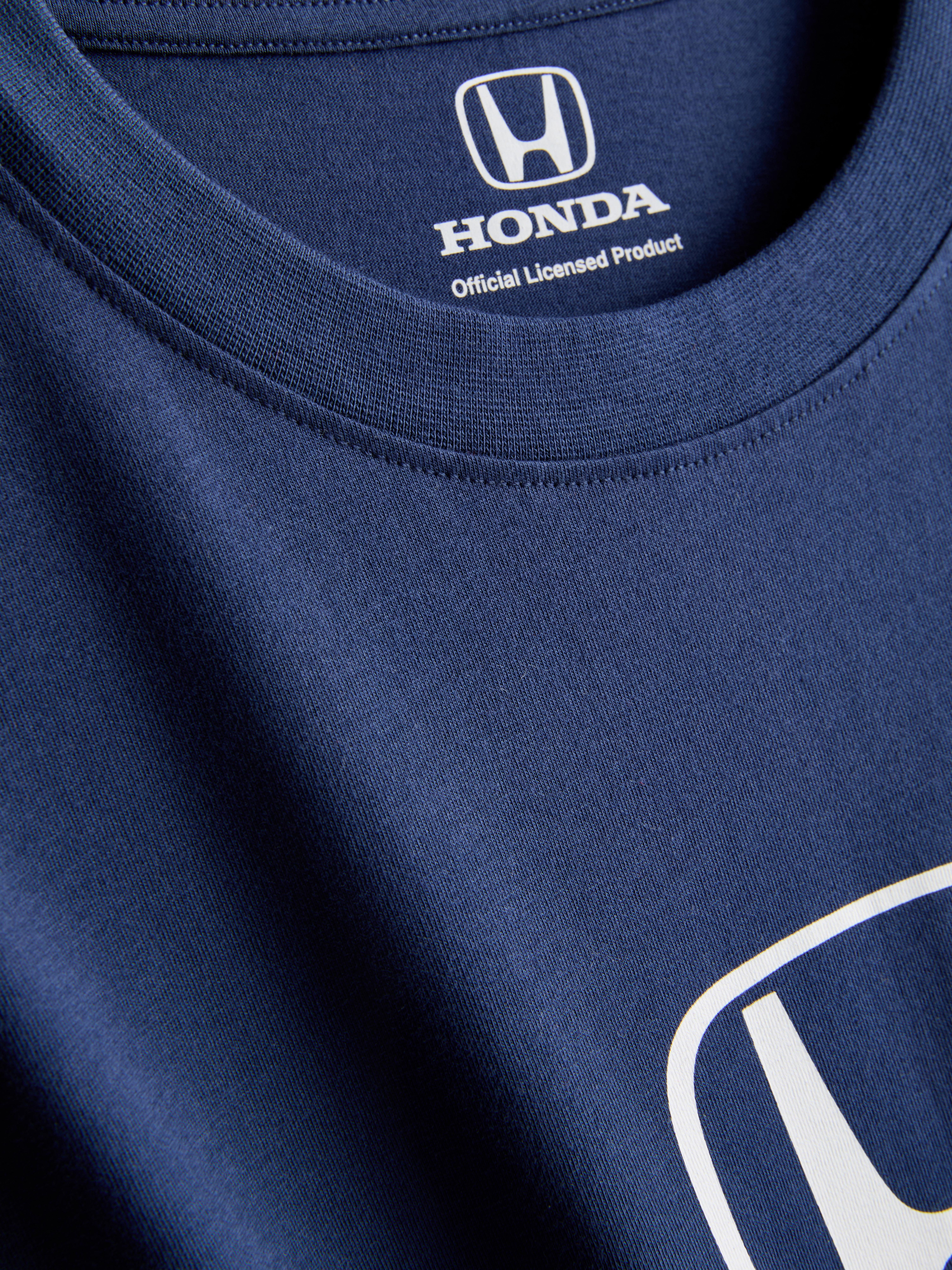 Relaxed katoenen T-shirt met print Honda