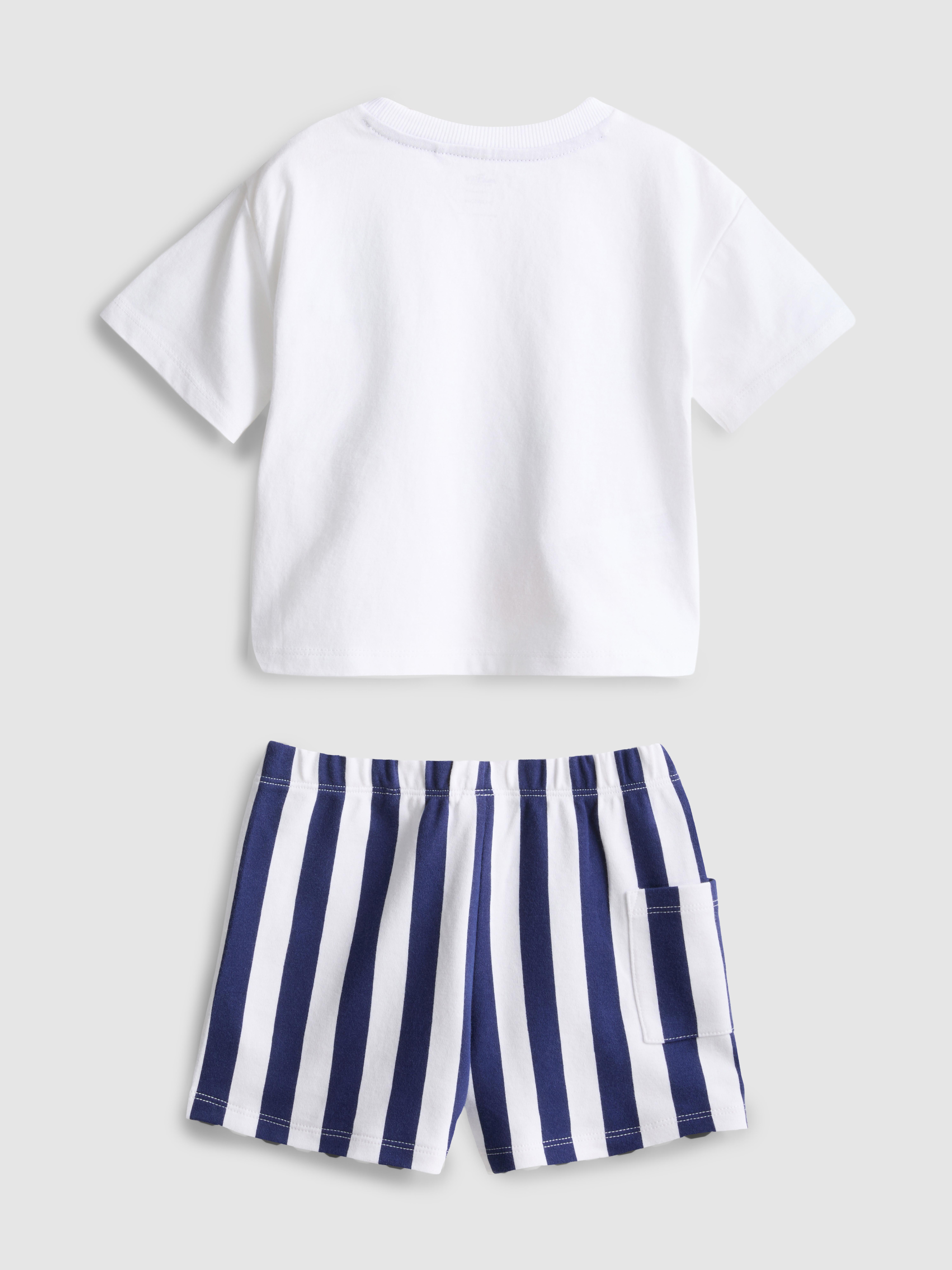 0–36 mois | Ensemble t-shirt droit et short Disney Donald Duck