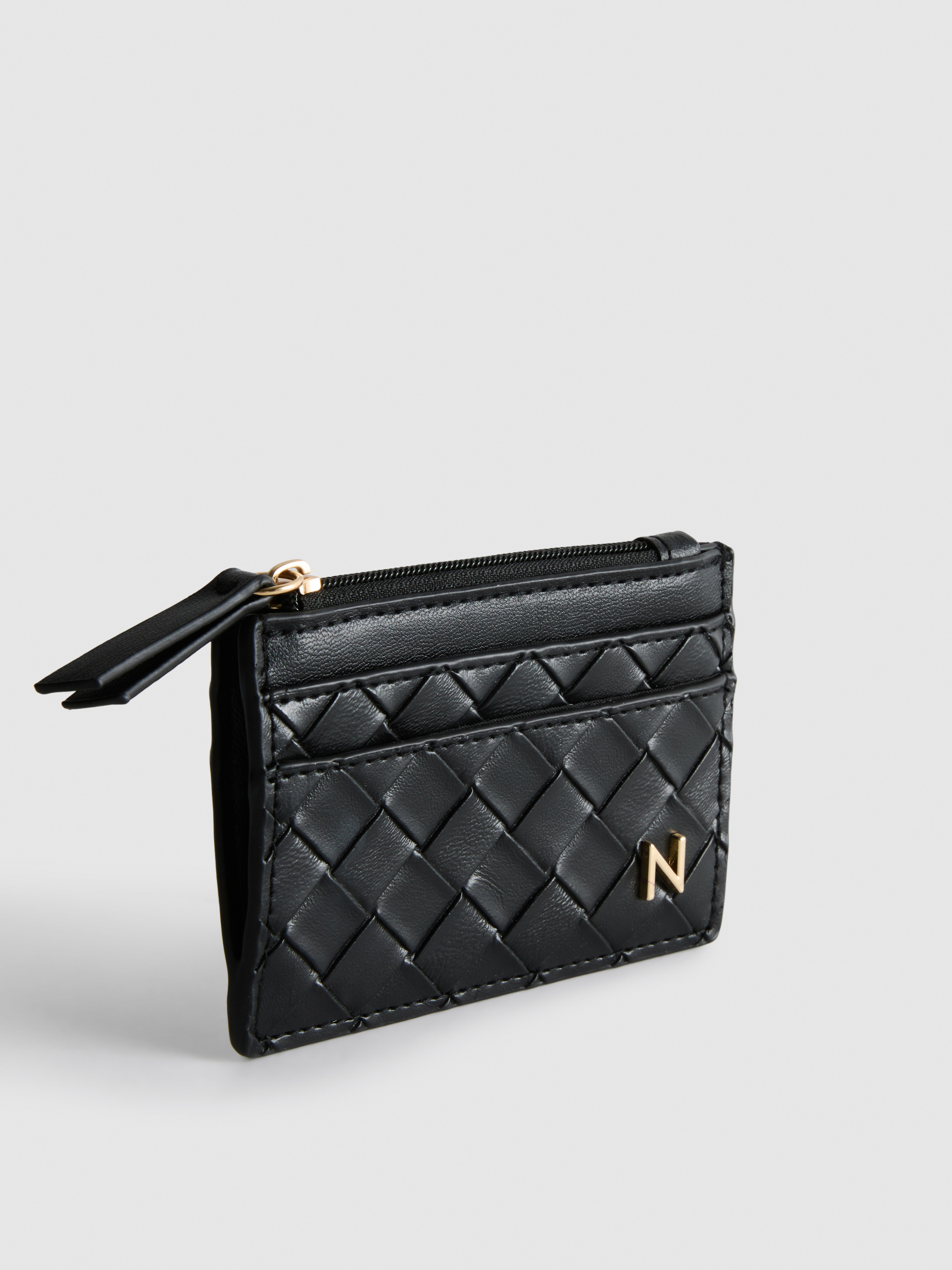 Initial Quilted Card Holder