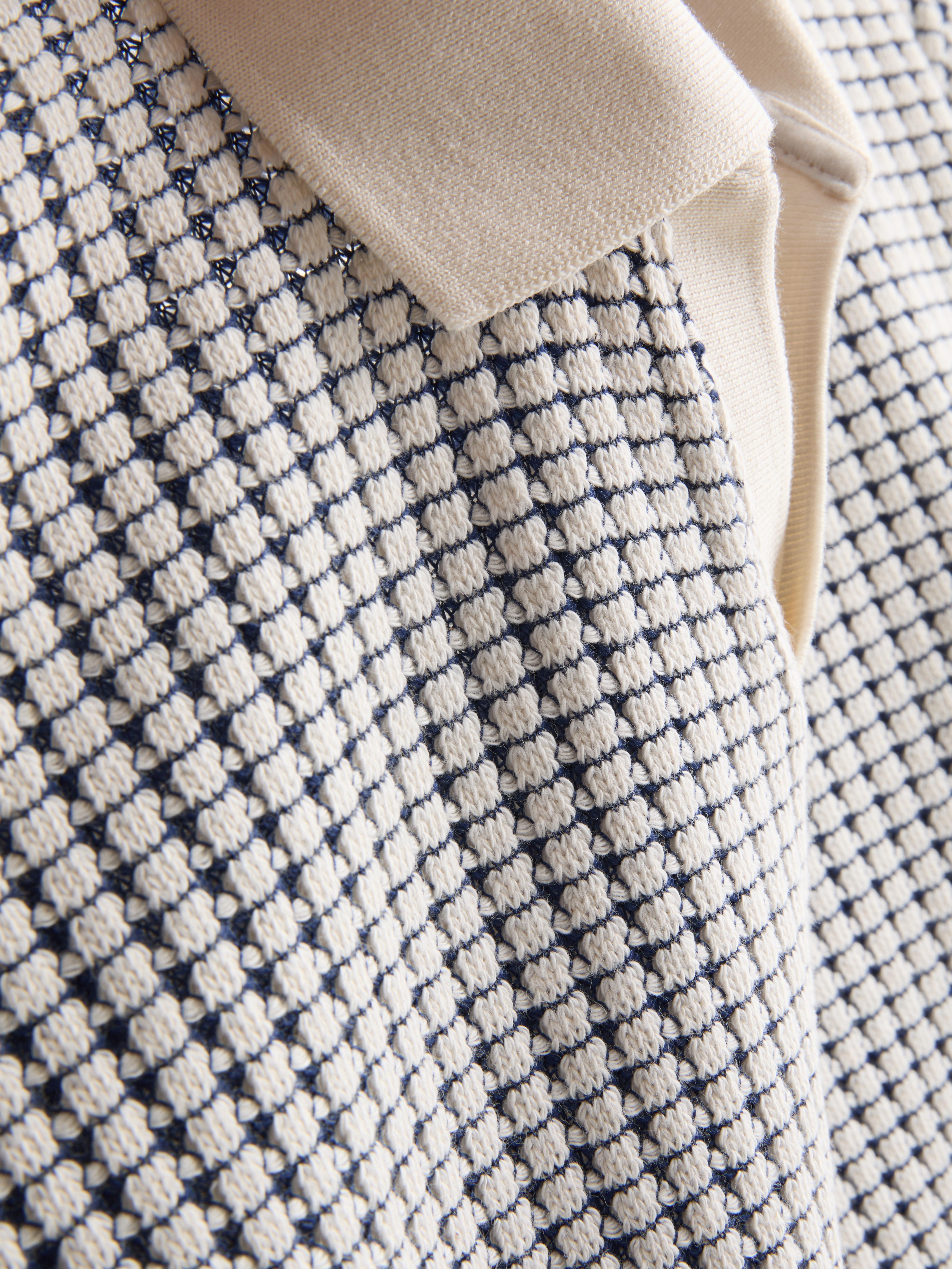 The Edit Jacquard Polo Shirt