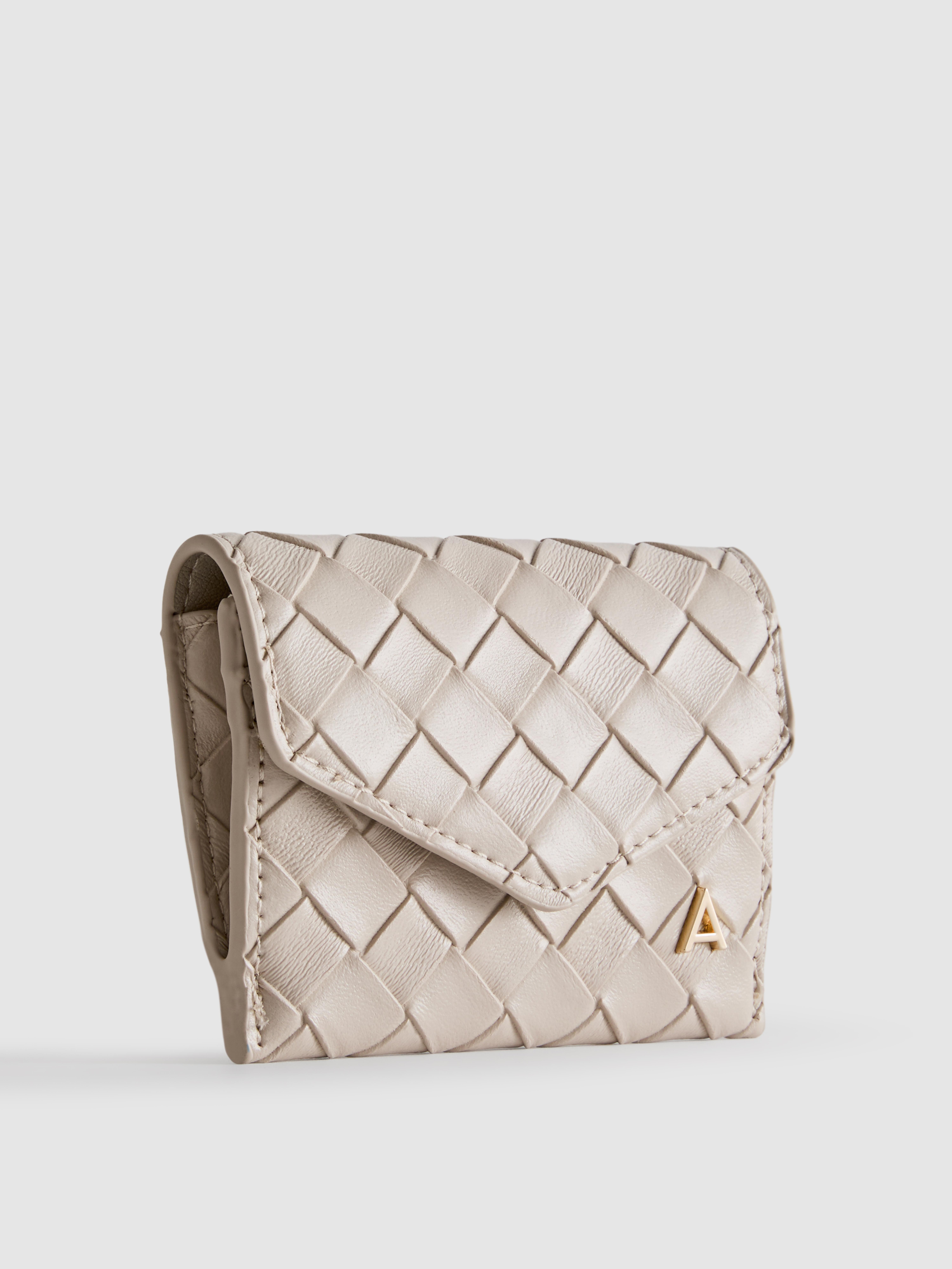 Initial Woven-Effect Wallet