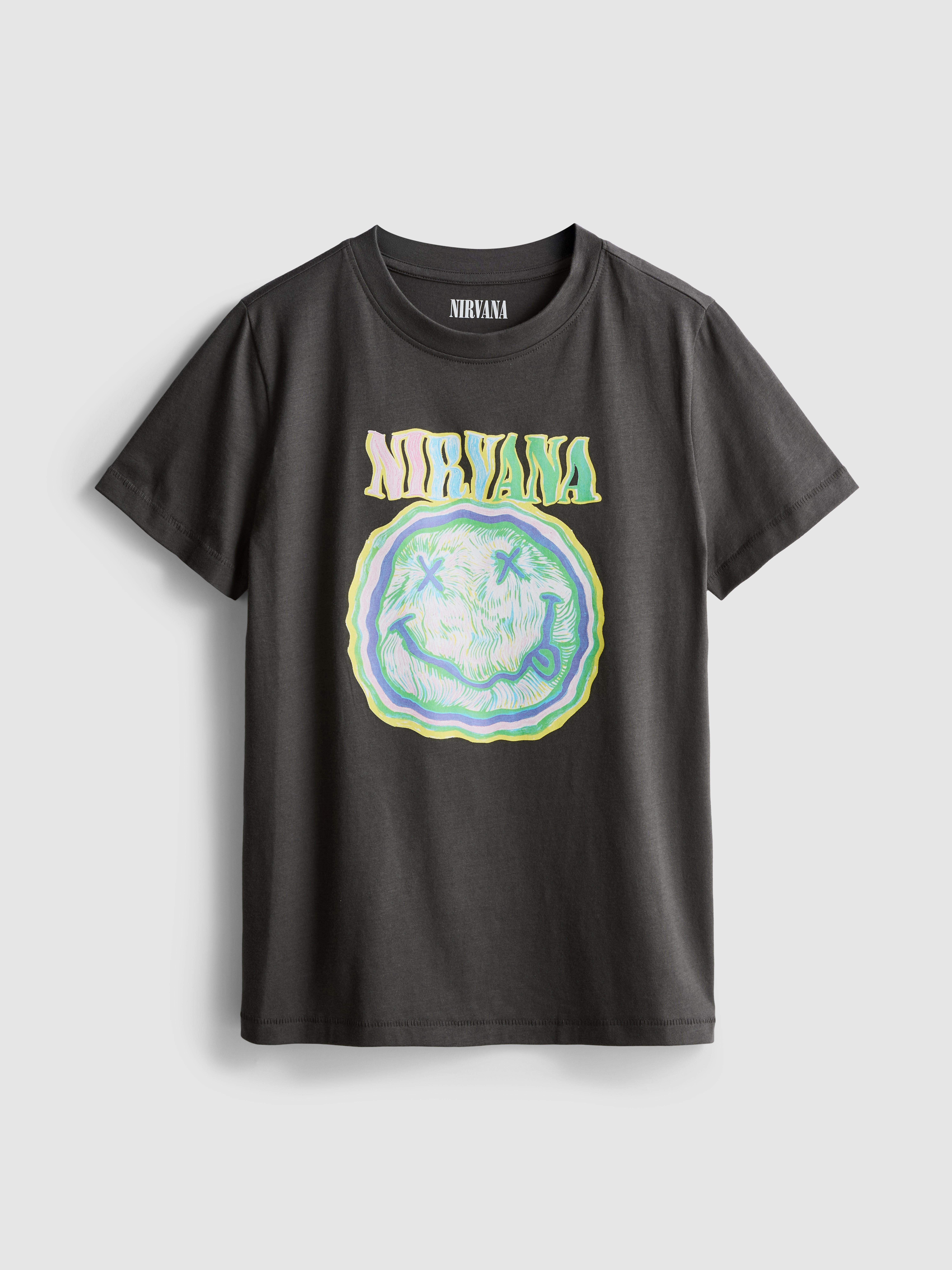 Nirvana Washed Cotton Band Tee