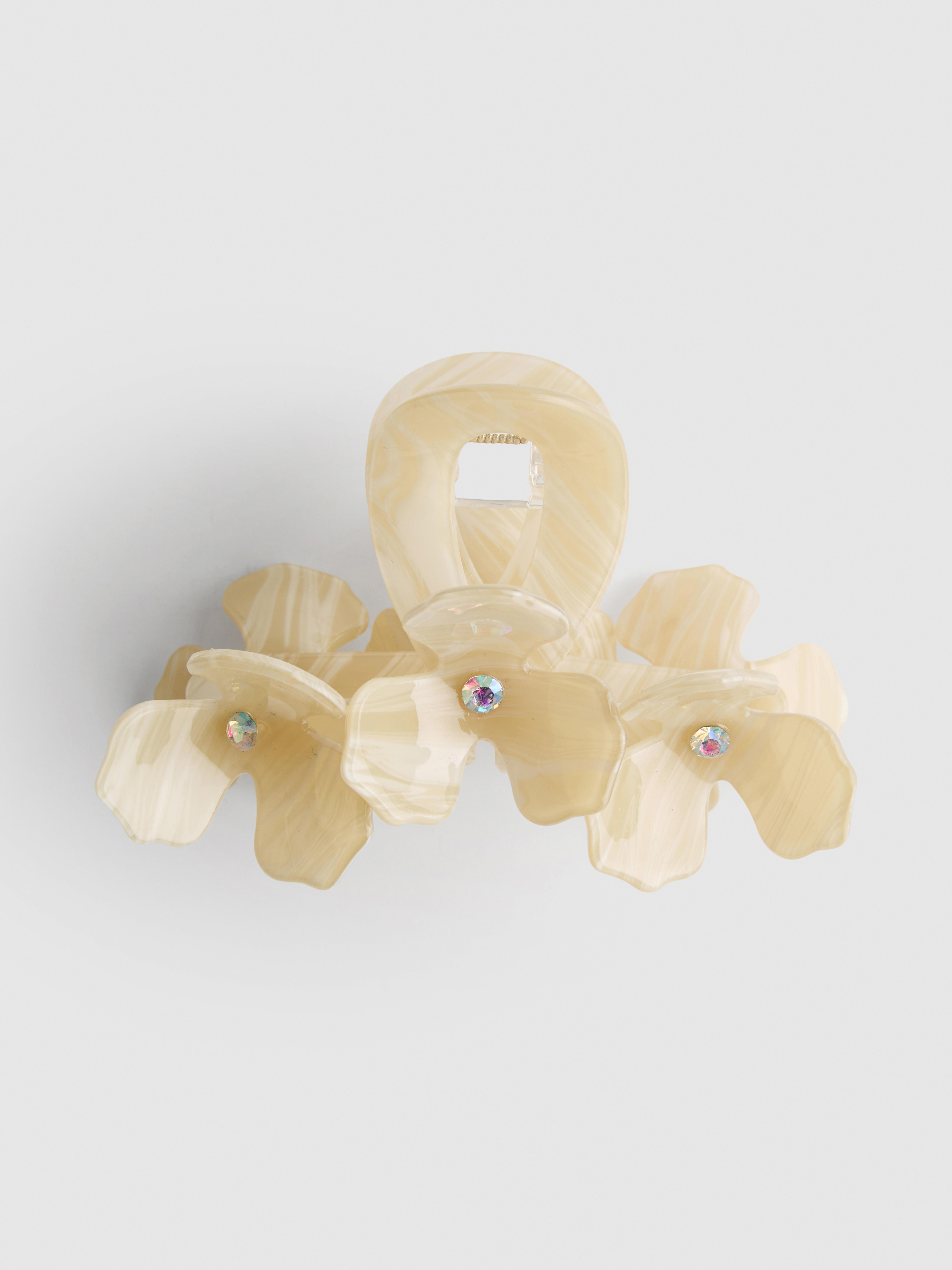Pinza para el pelo con flores