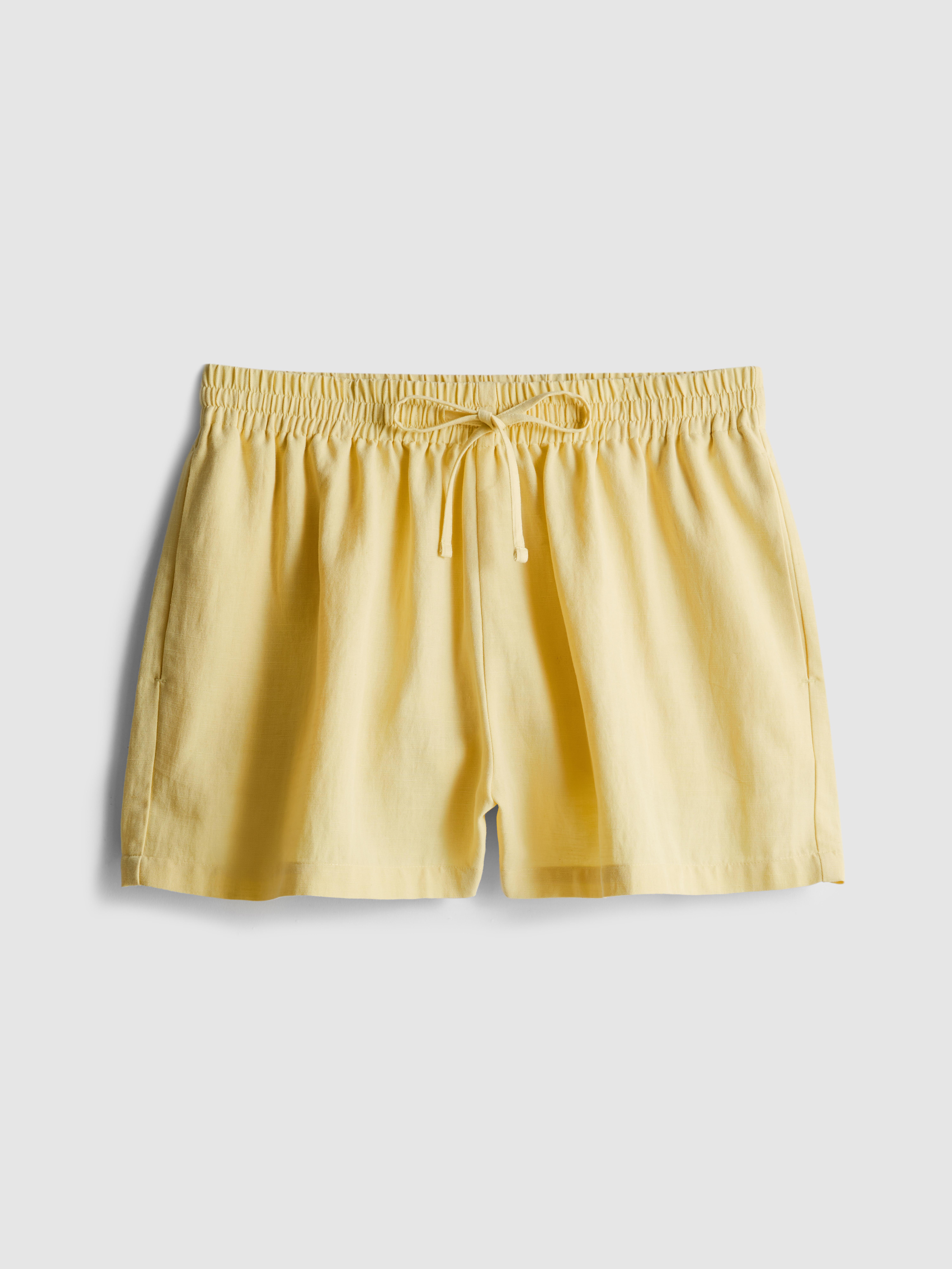 Pantaloncini in misto cotone girovita elasticizzato