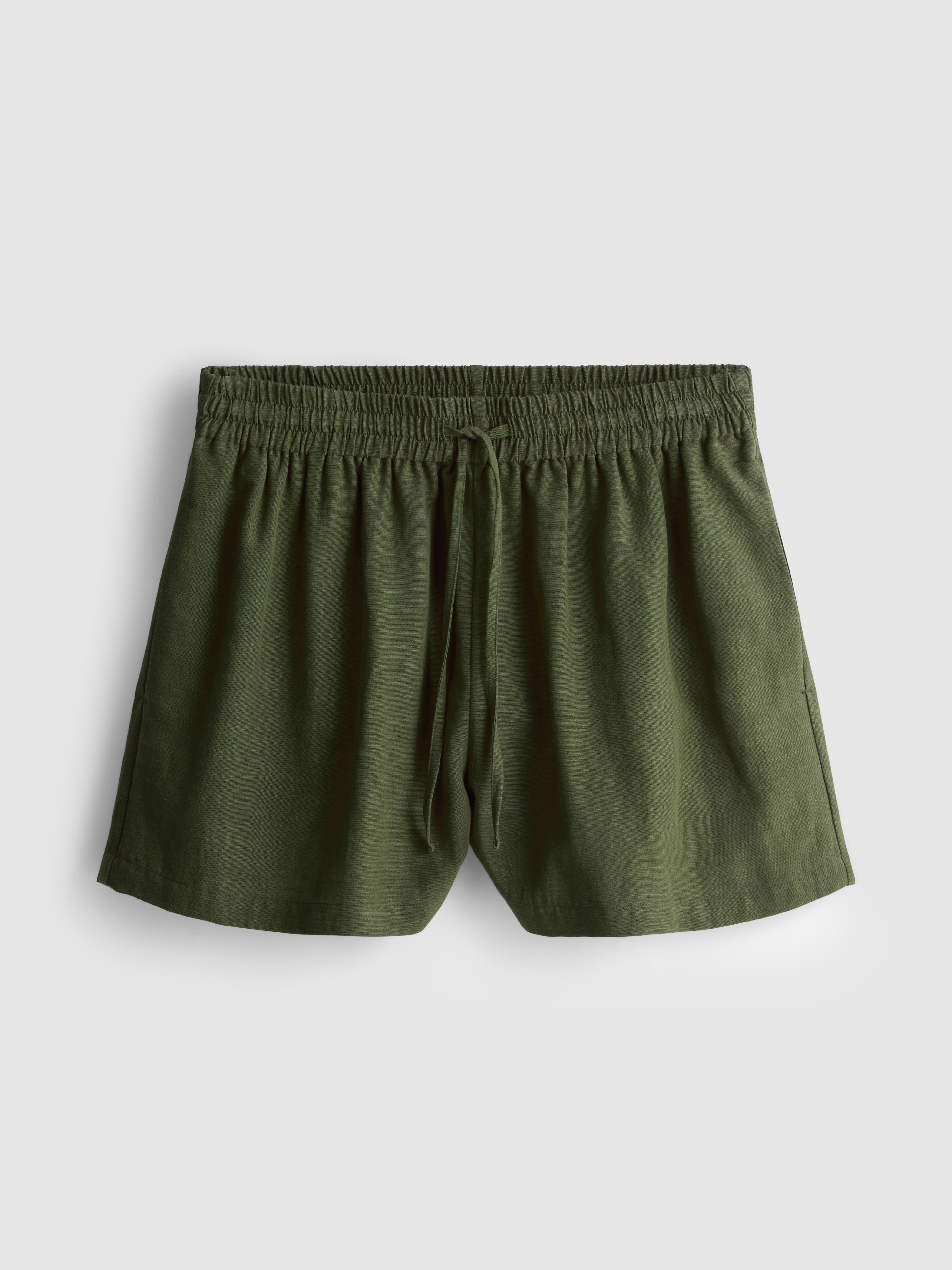 Pantaloncini in misto cotone girovita elasticizzato