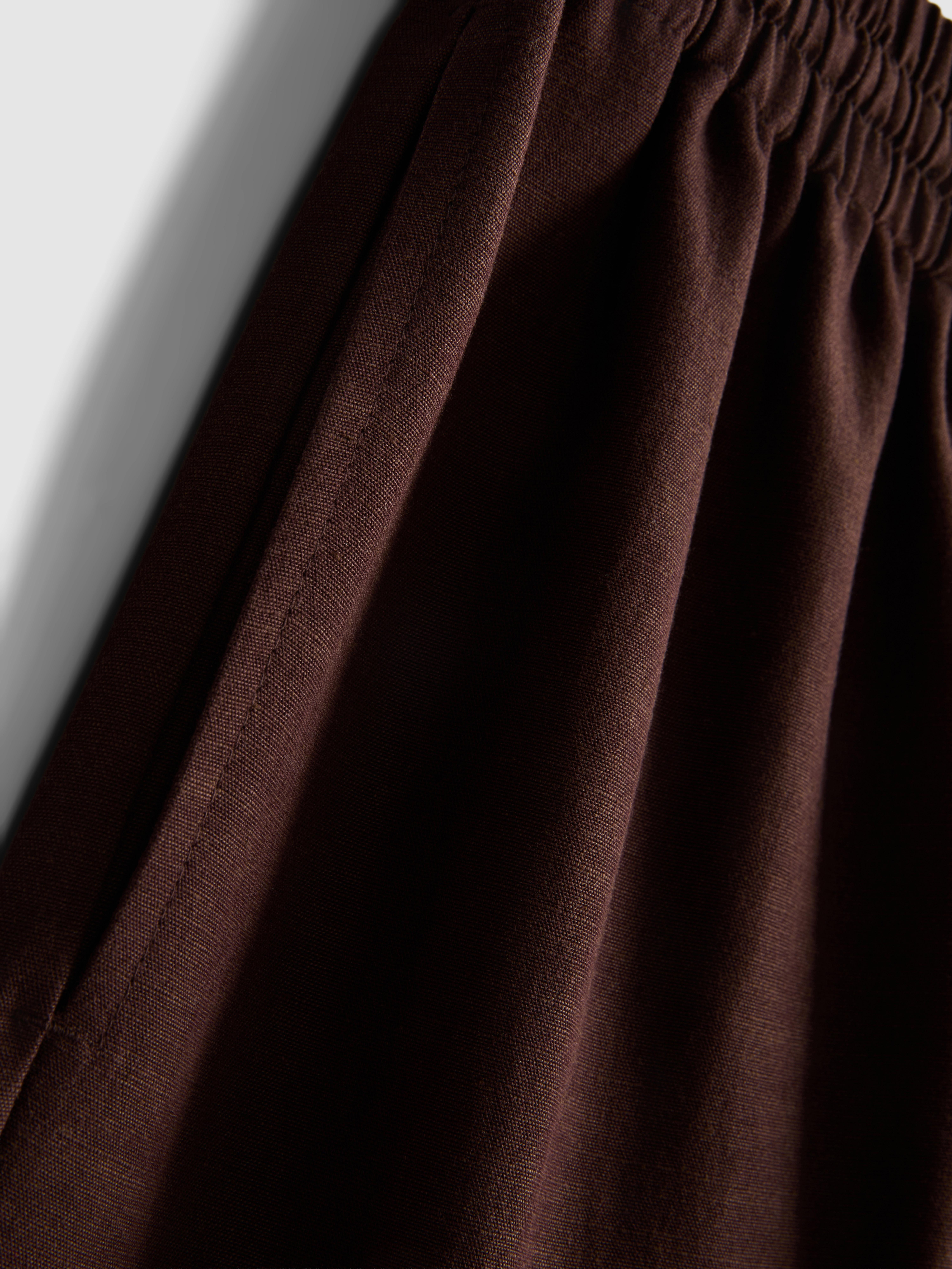 Shorts aus Baumwollmischung mit elastischem Bund