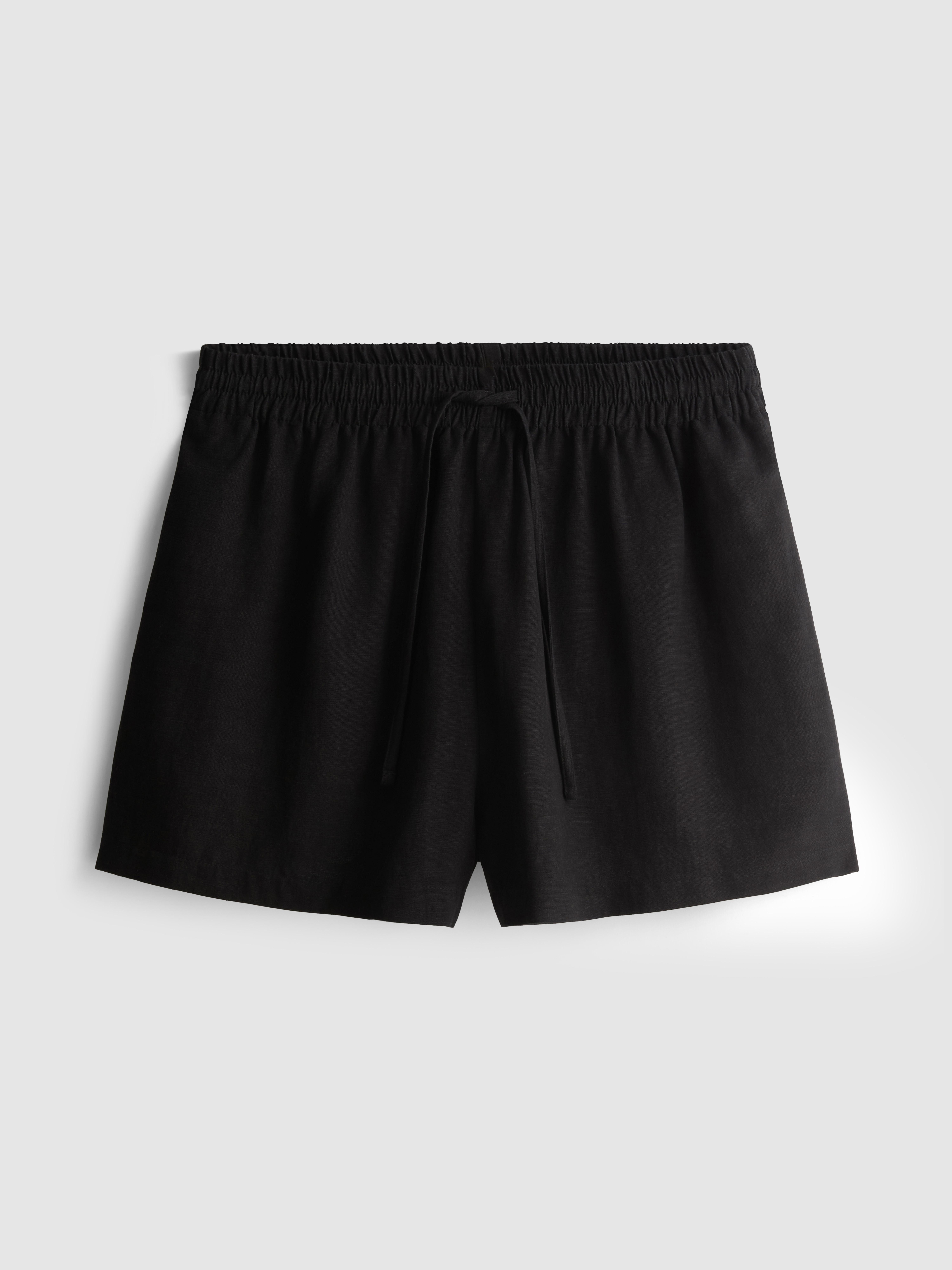 Cotton Blend Elasticated Waist Shorts