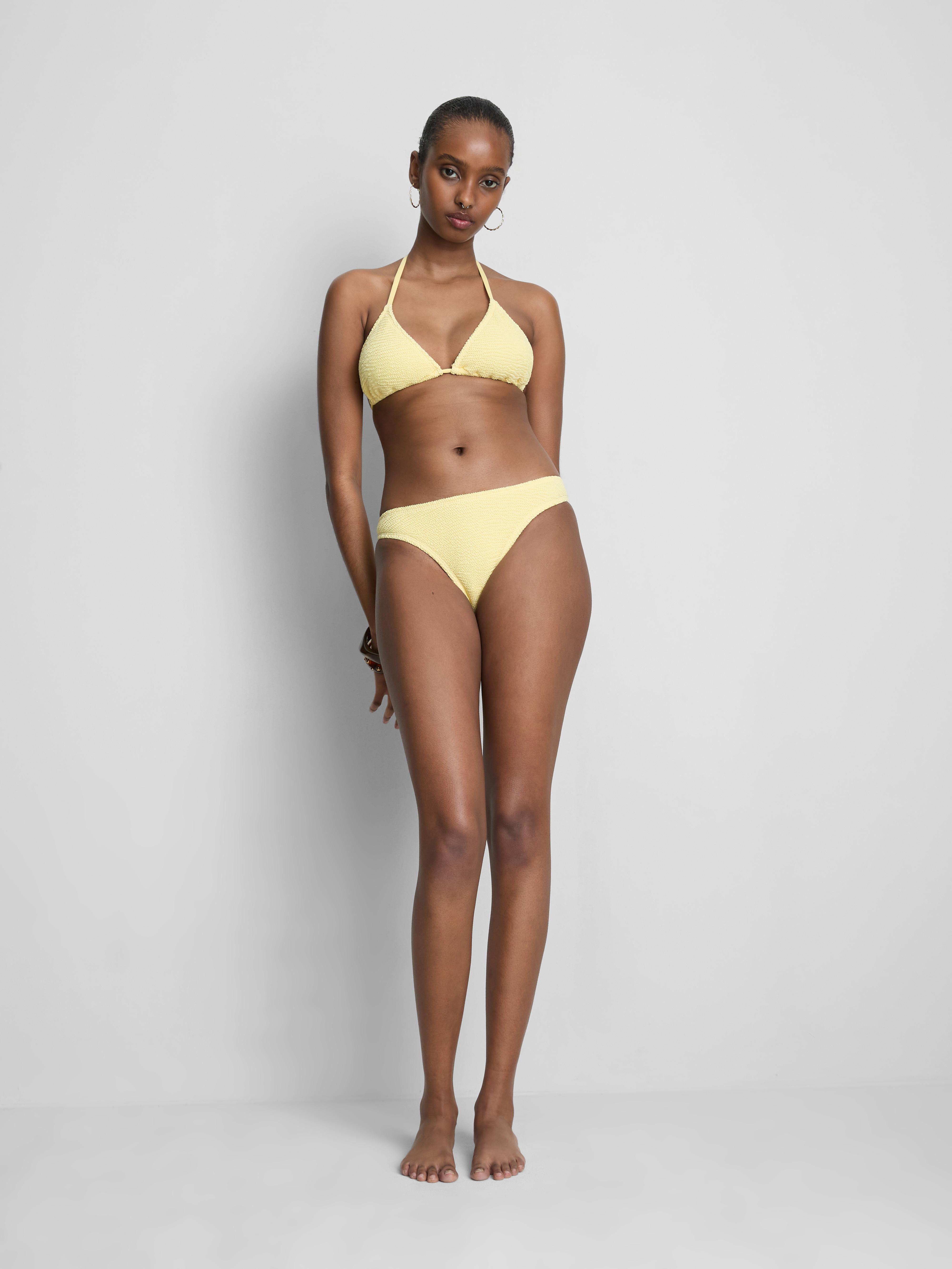 Crinkle Triangle Bikini Top