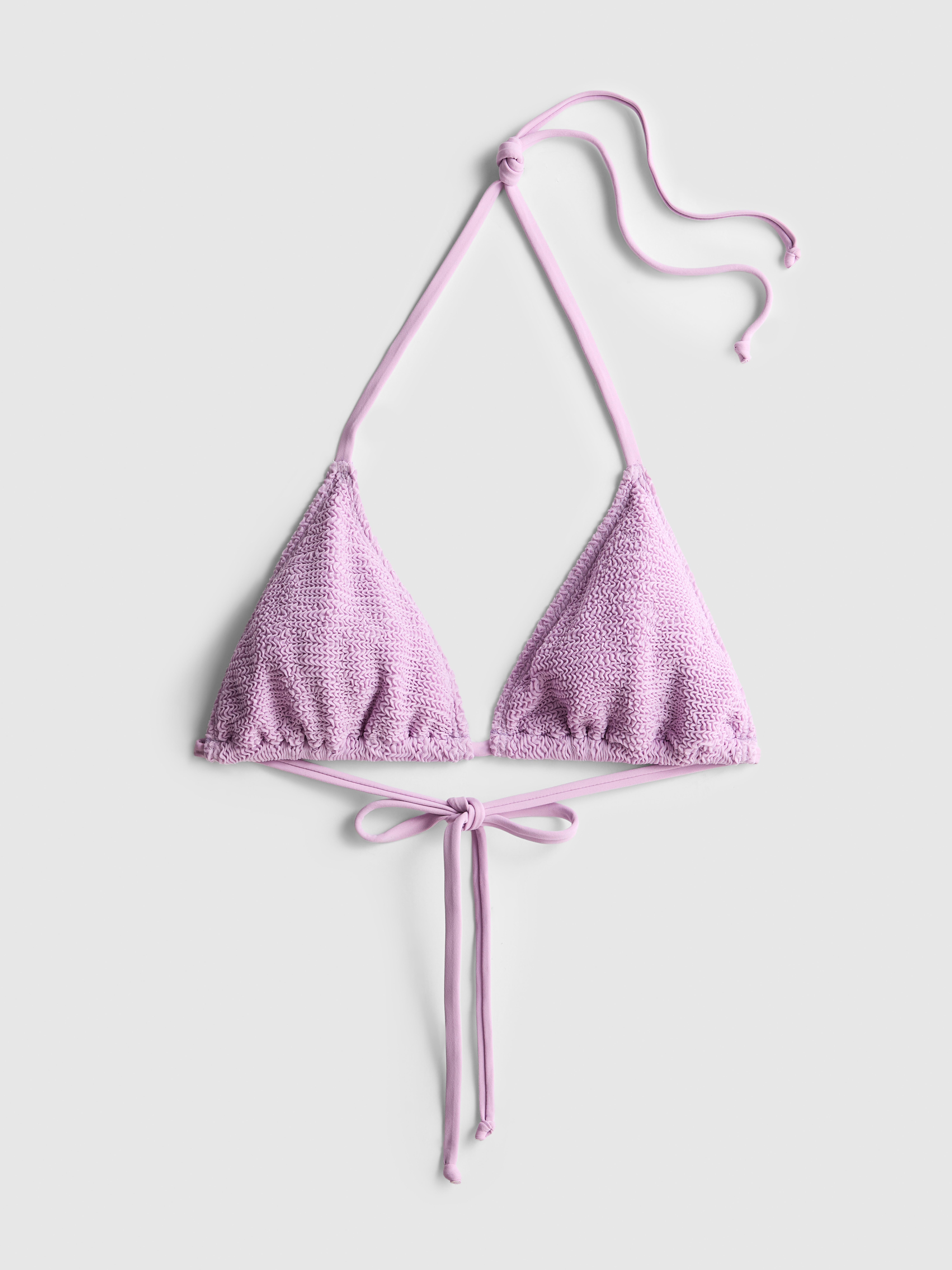 Triangel-Bikinitop in Knitteroptik