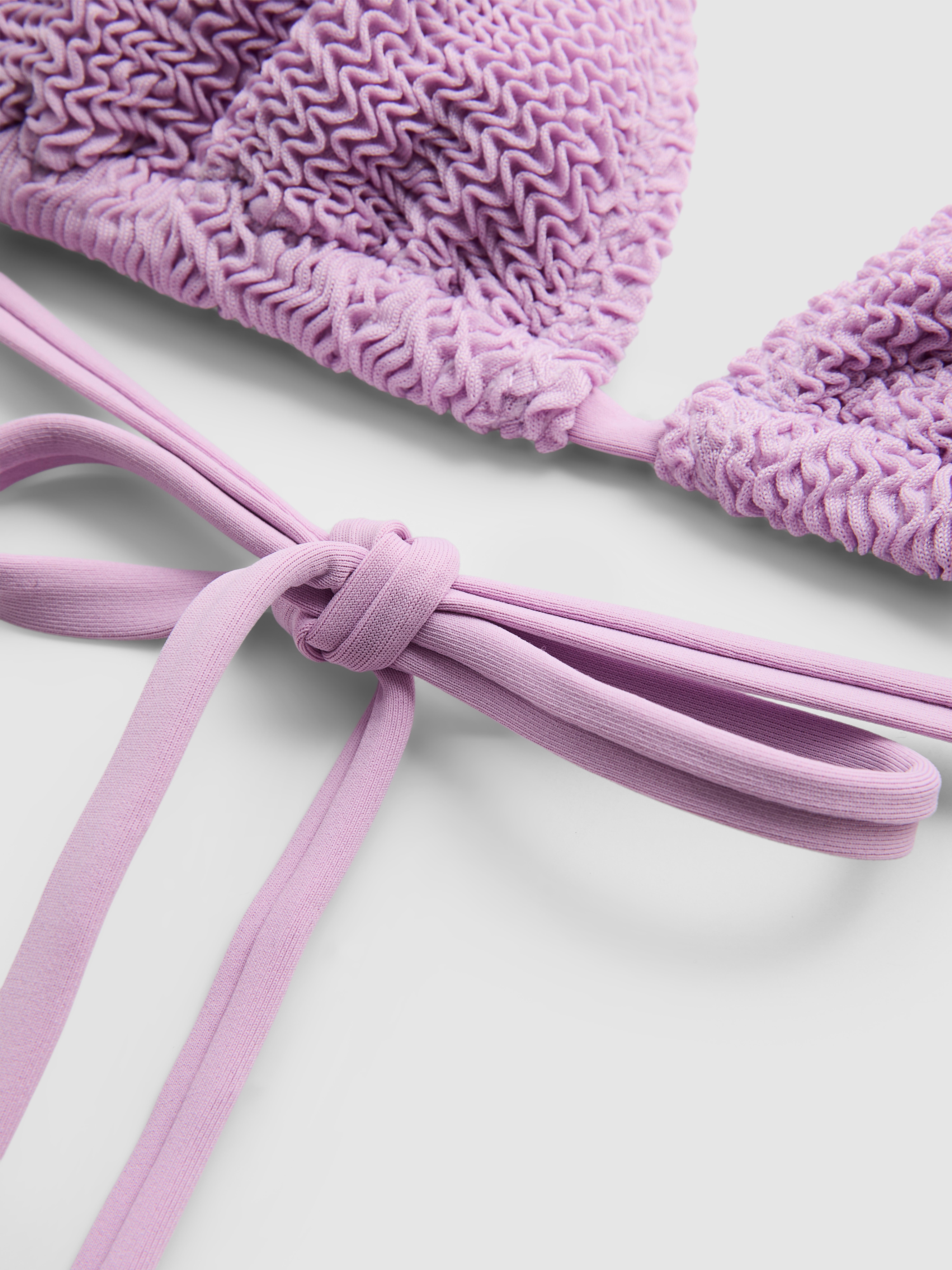 Triangel-Bikinitop in Knitteroptik