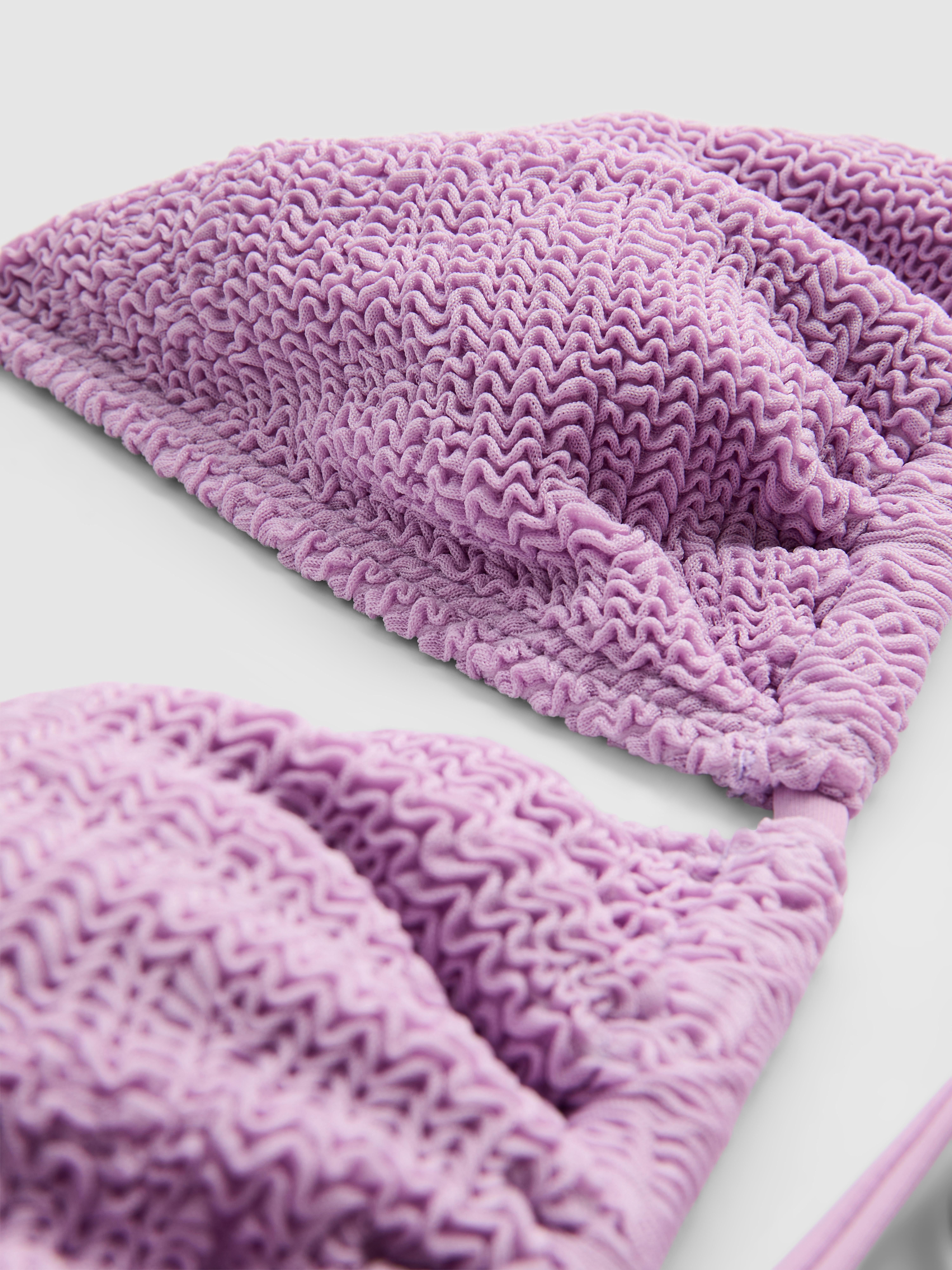 Triangel-Bikinitop in Knitteroptik