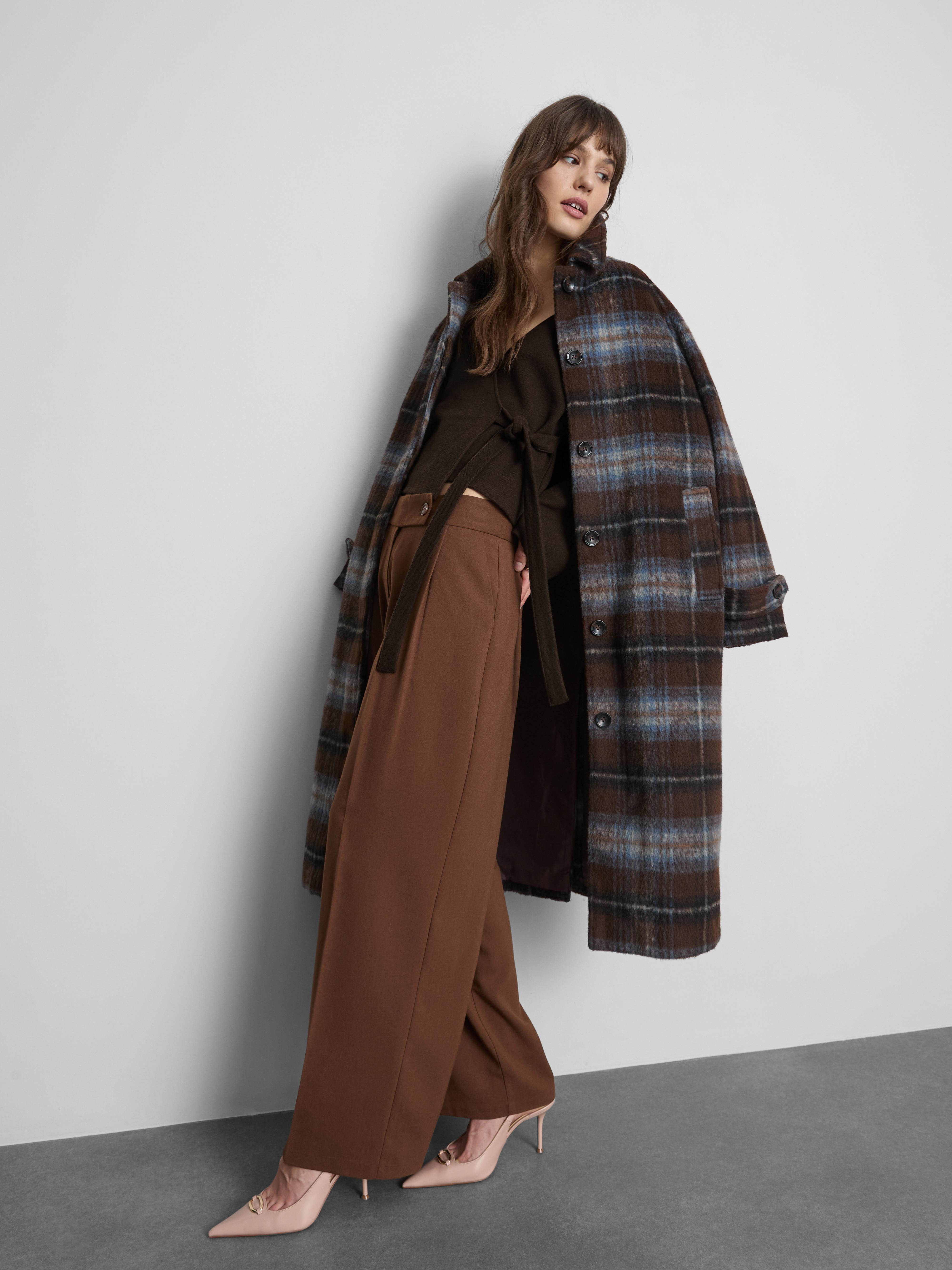 Women's Chocolate Wrap Bell Sleeve Cardigan