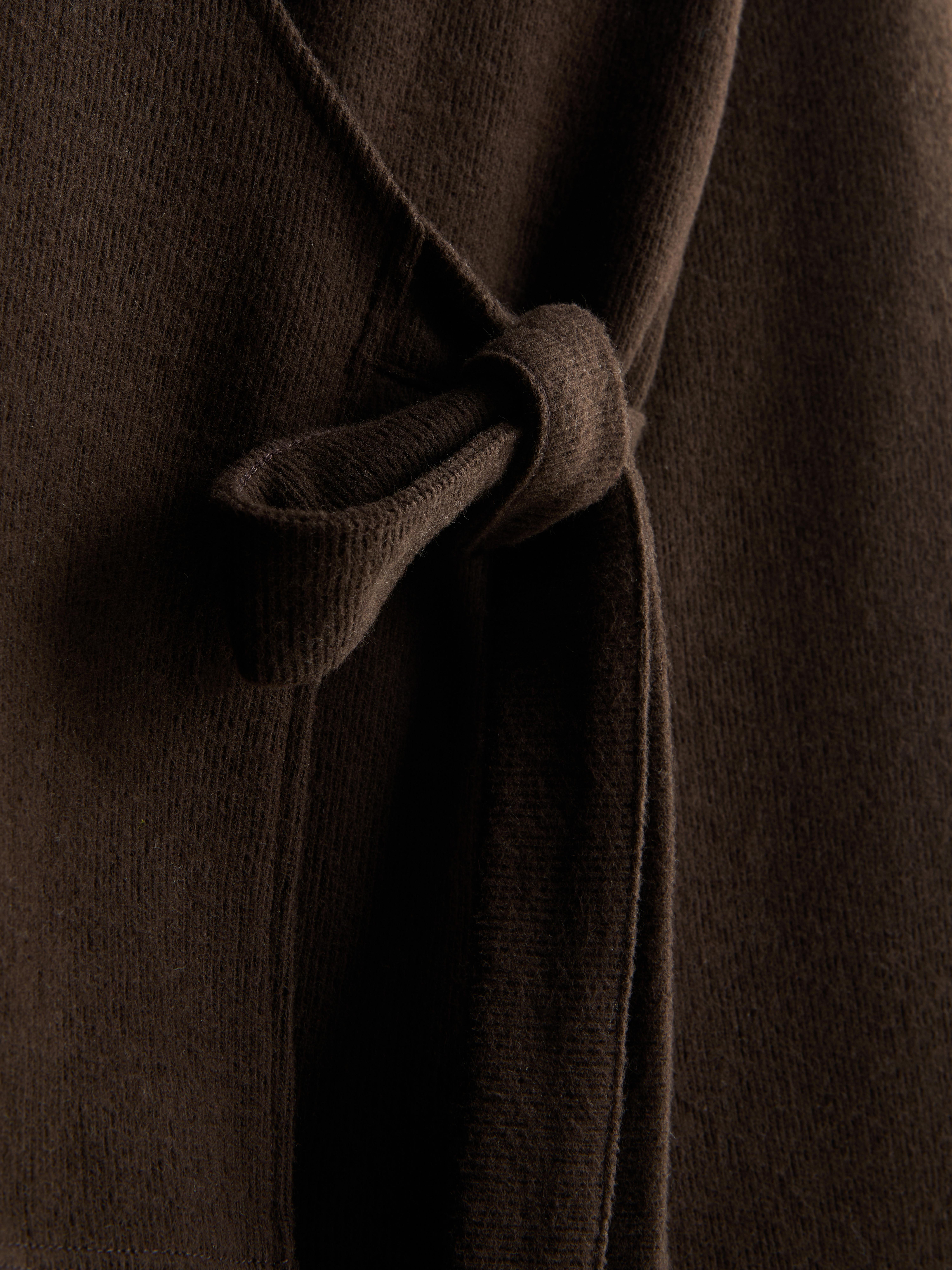 Women's Chocolate Wrap Bell Sleeve Cardigan