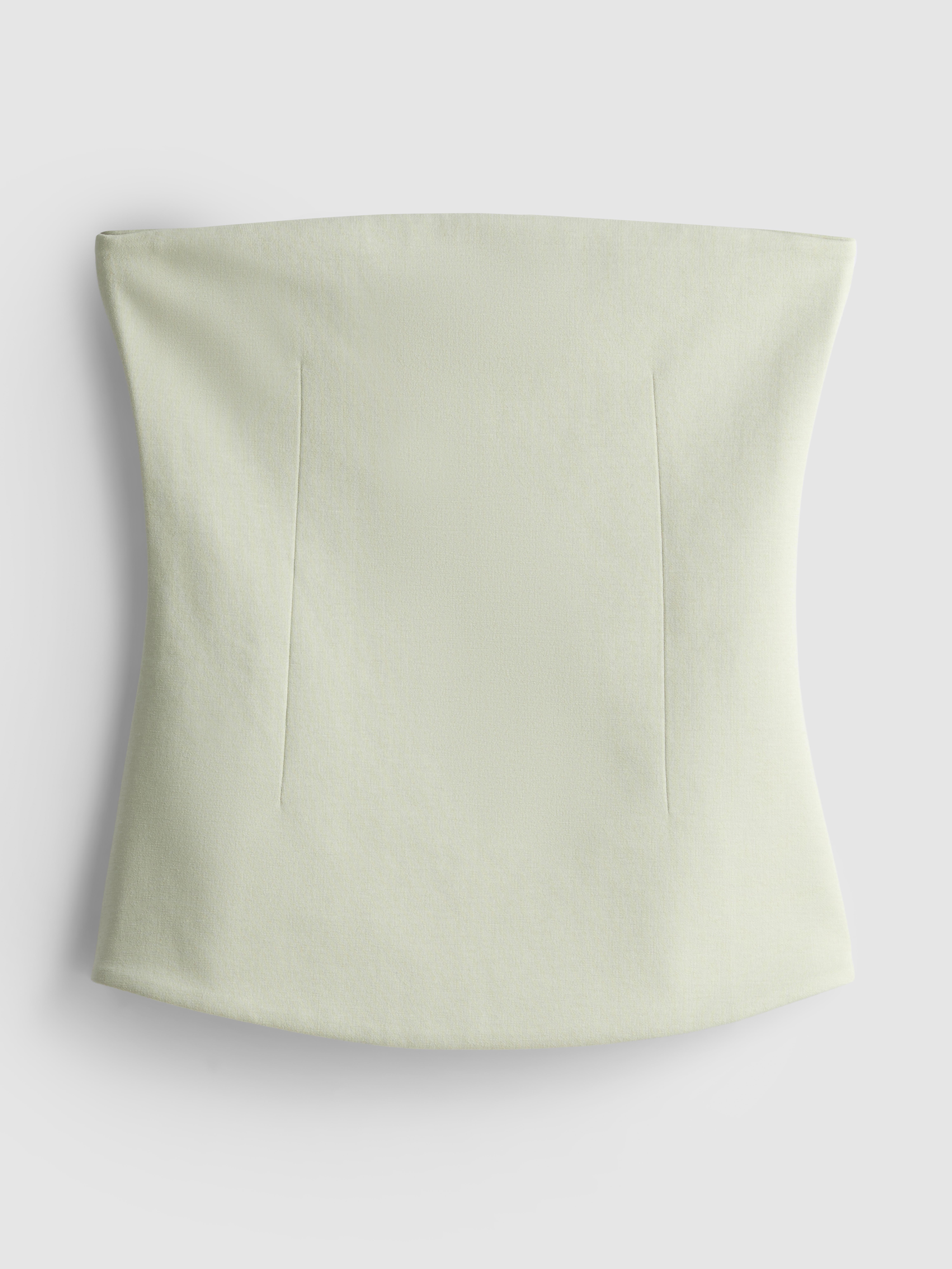 Cotton-Rich Tailored Bandeau Top