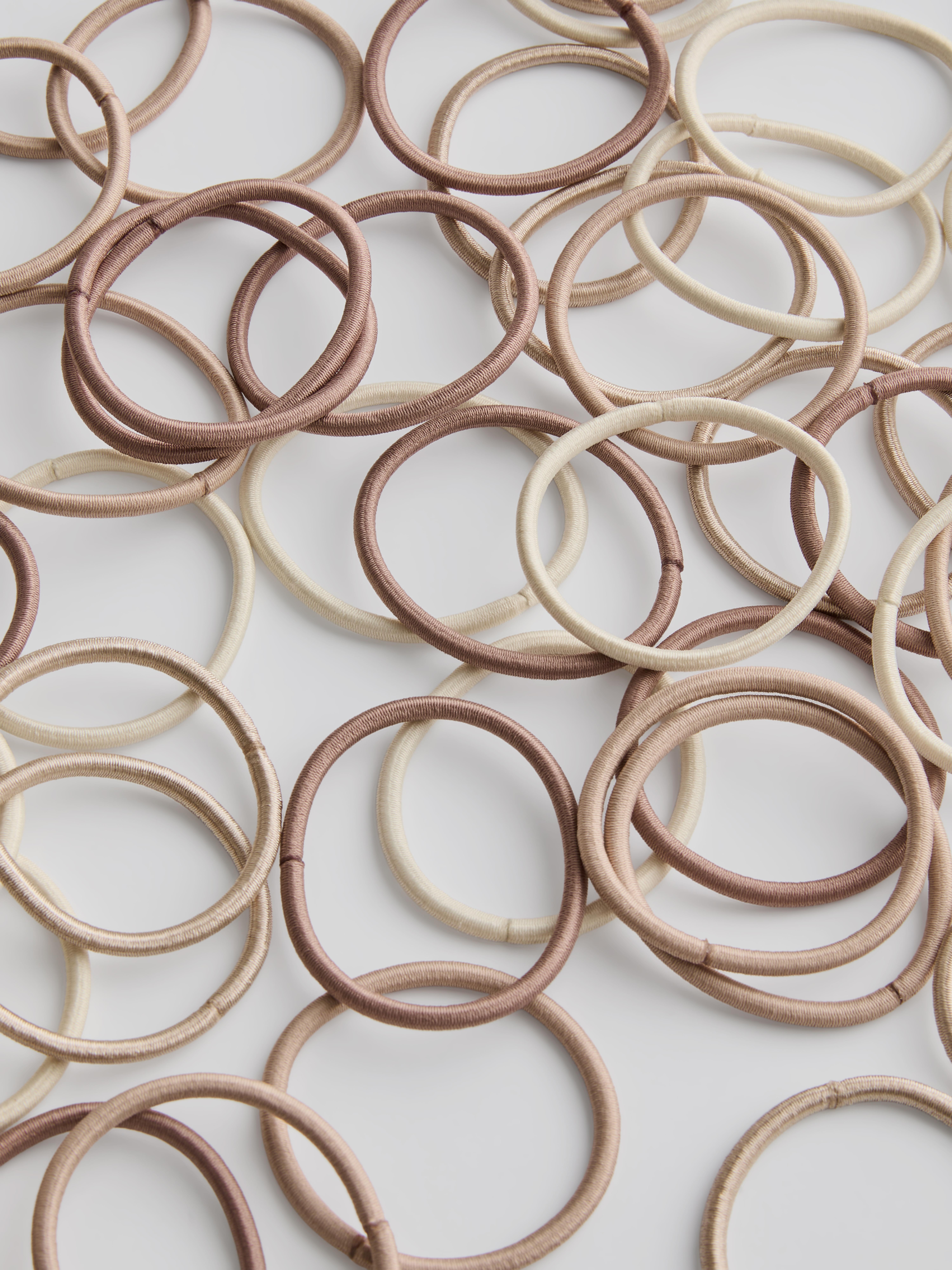 60pk Thick Hair Bands