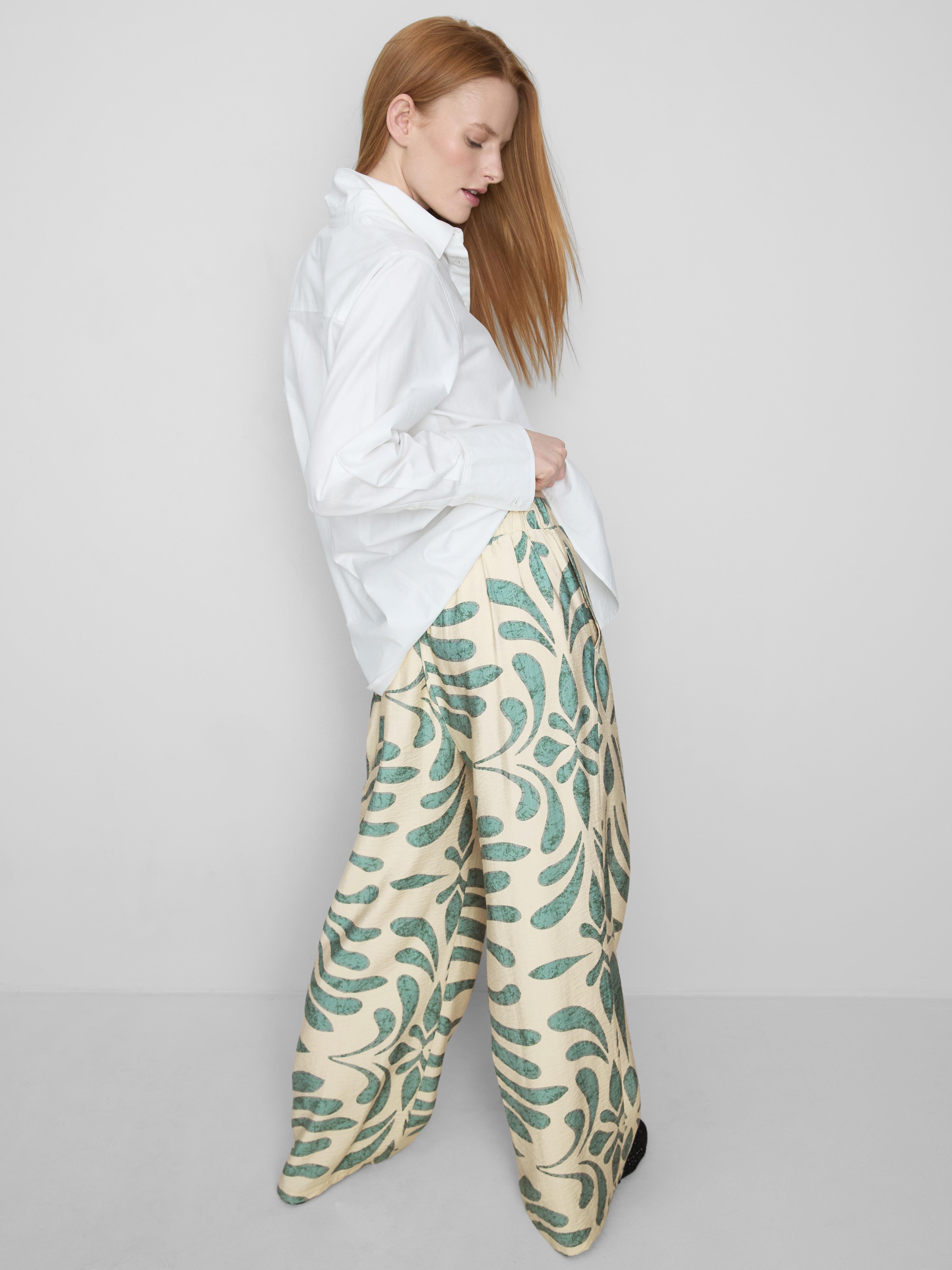 Pantalon palazzo imprimé