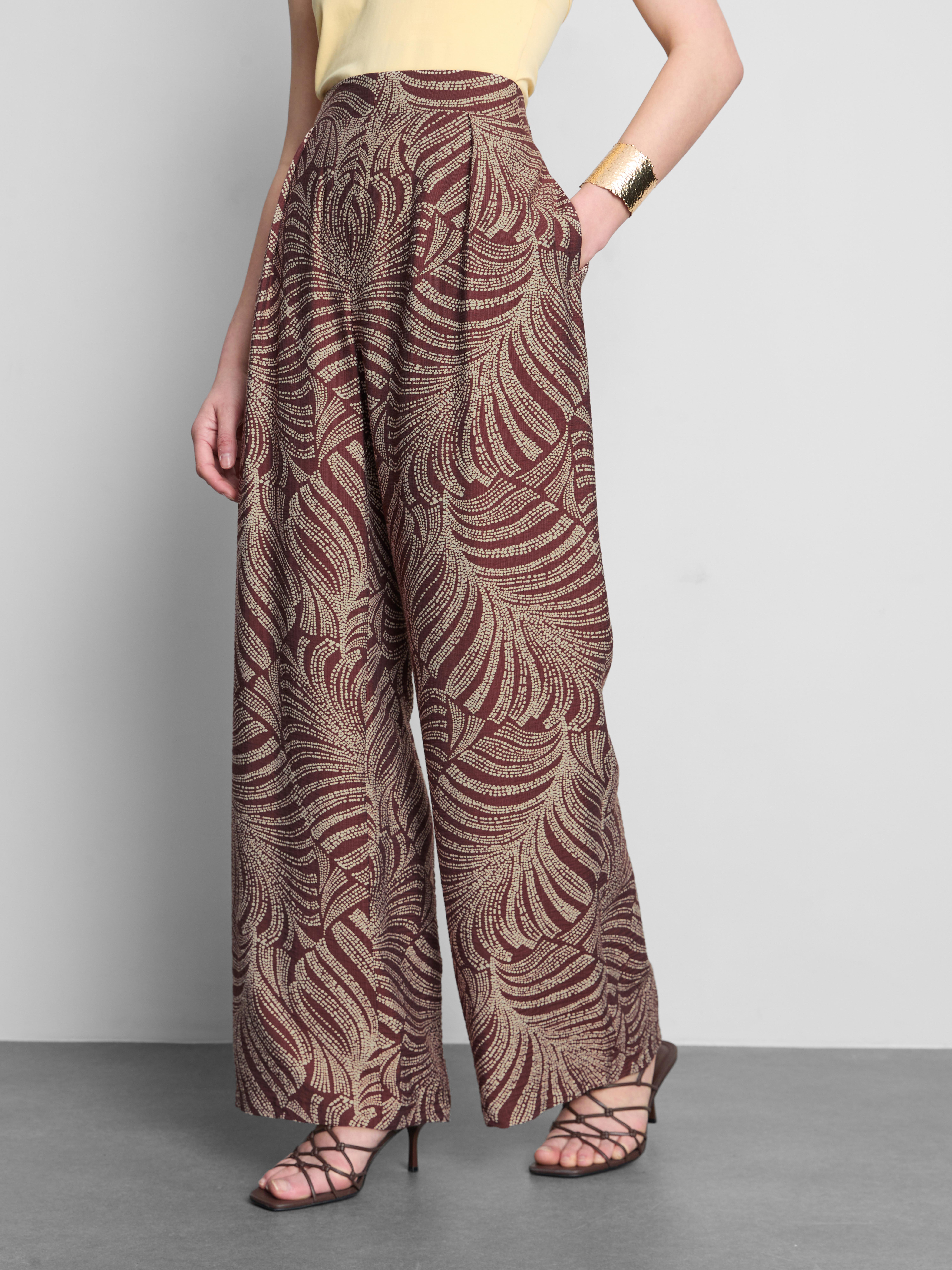 Palazzo-Hose mit Print
