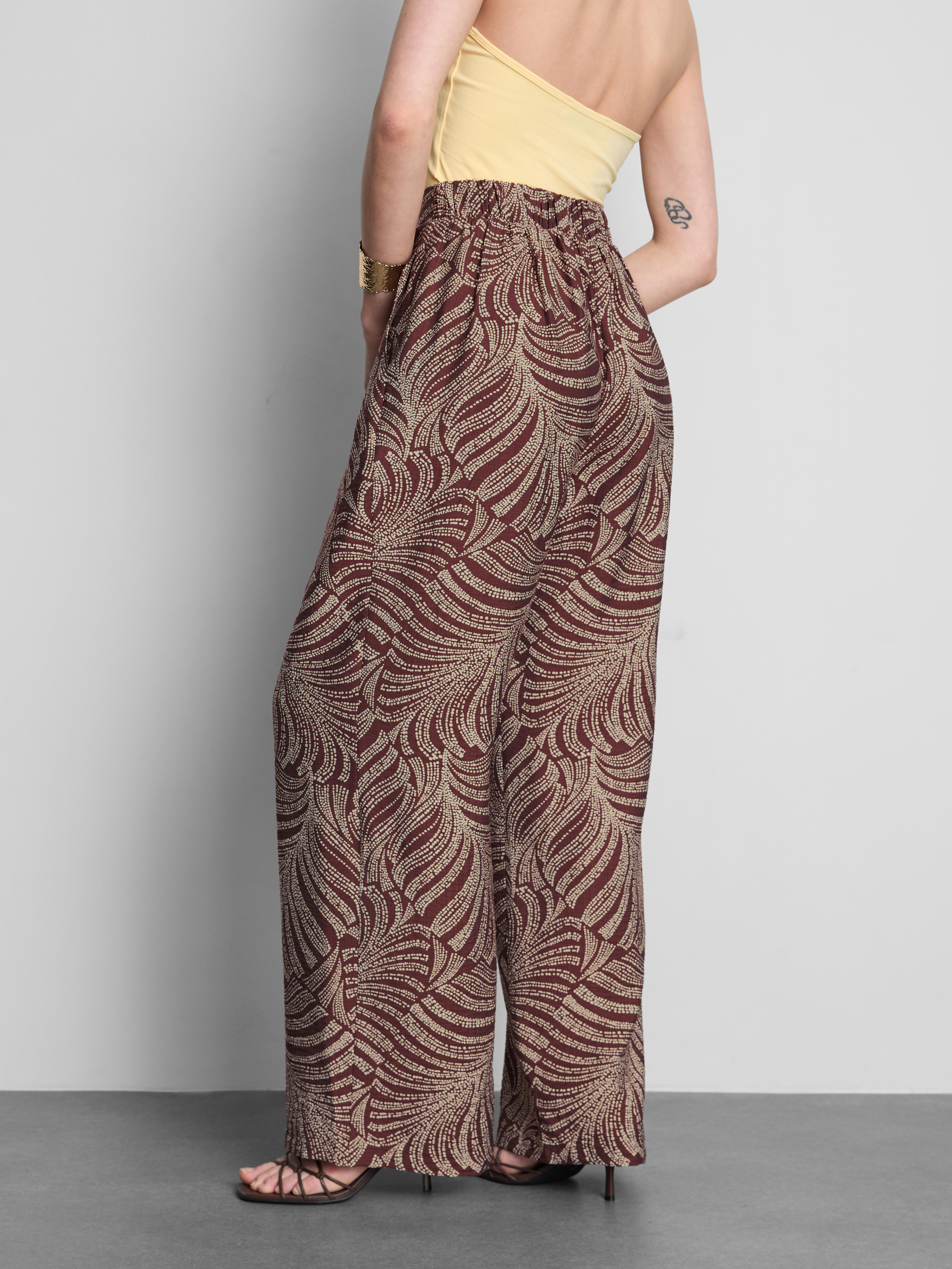 Palazzo-Hose mit Print