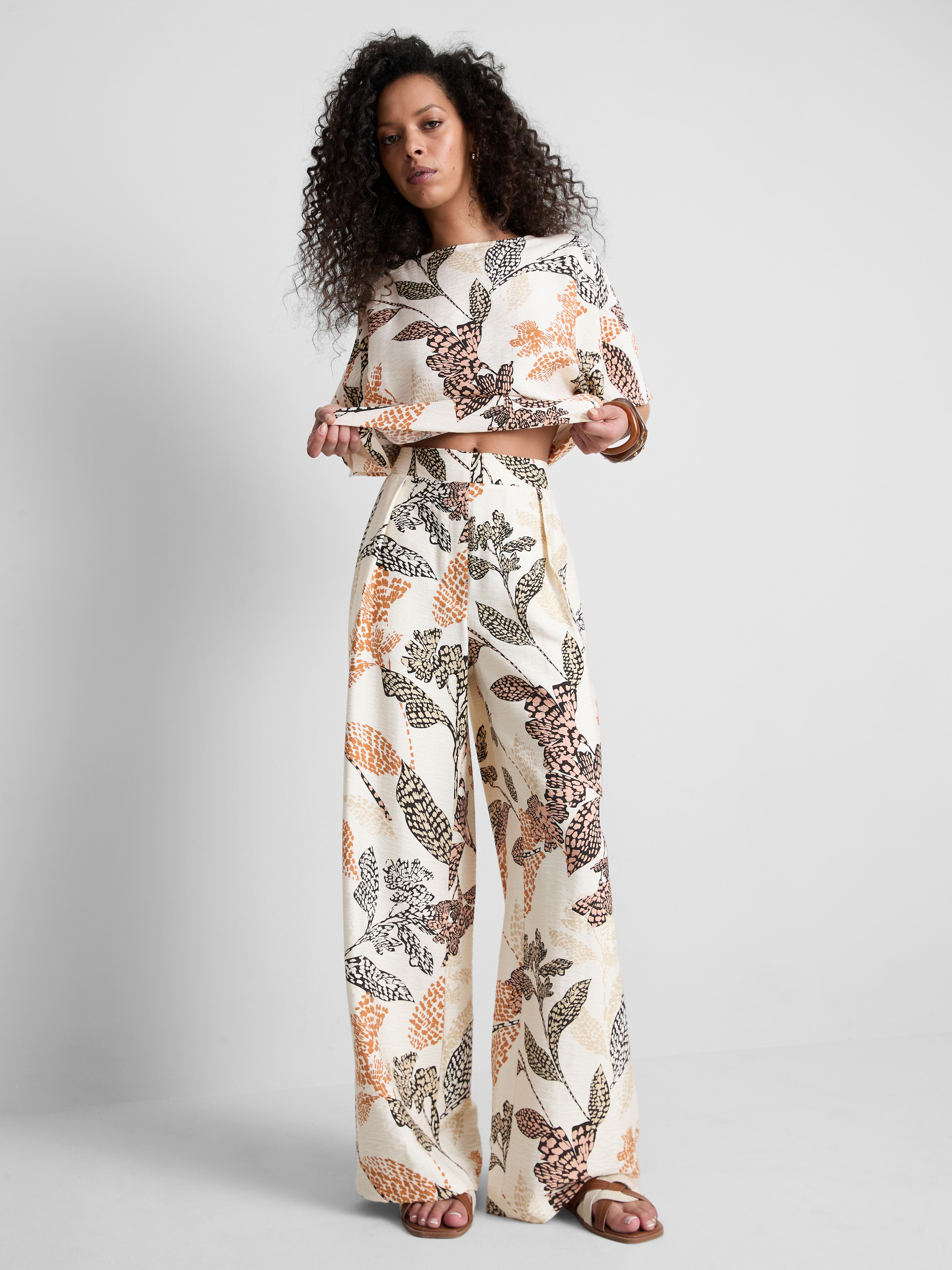 Palazzo-Hose mit Print Multi