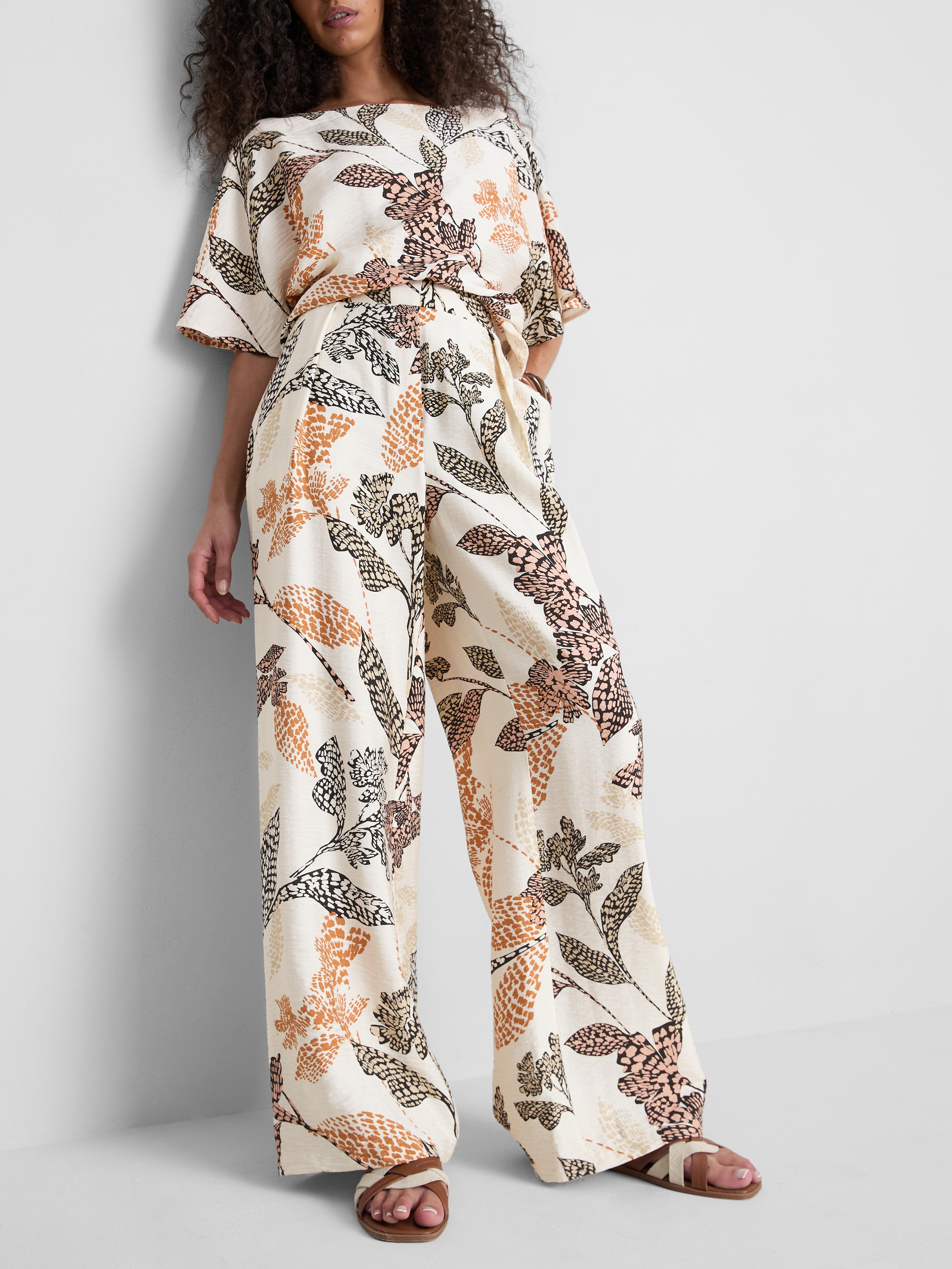 Palazzo-Hose mit Print
