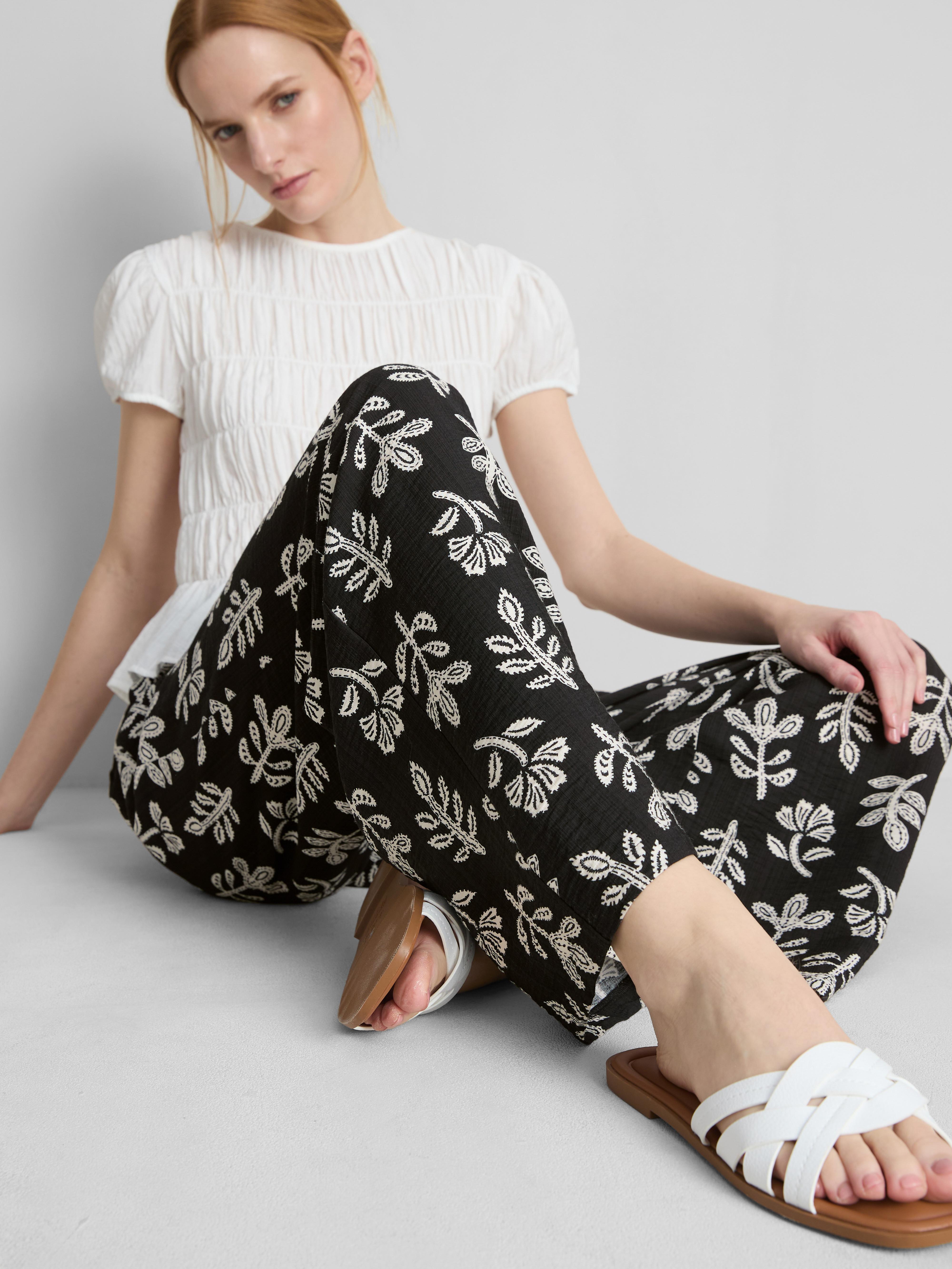 Printed Palazzo Trousers