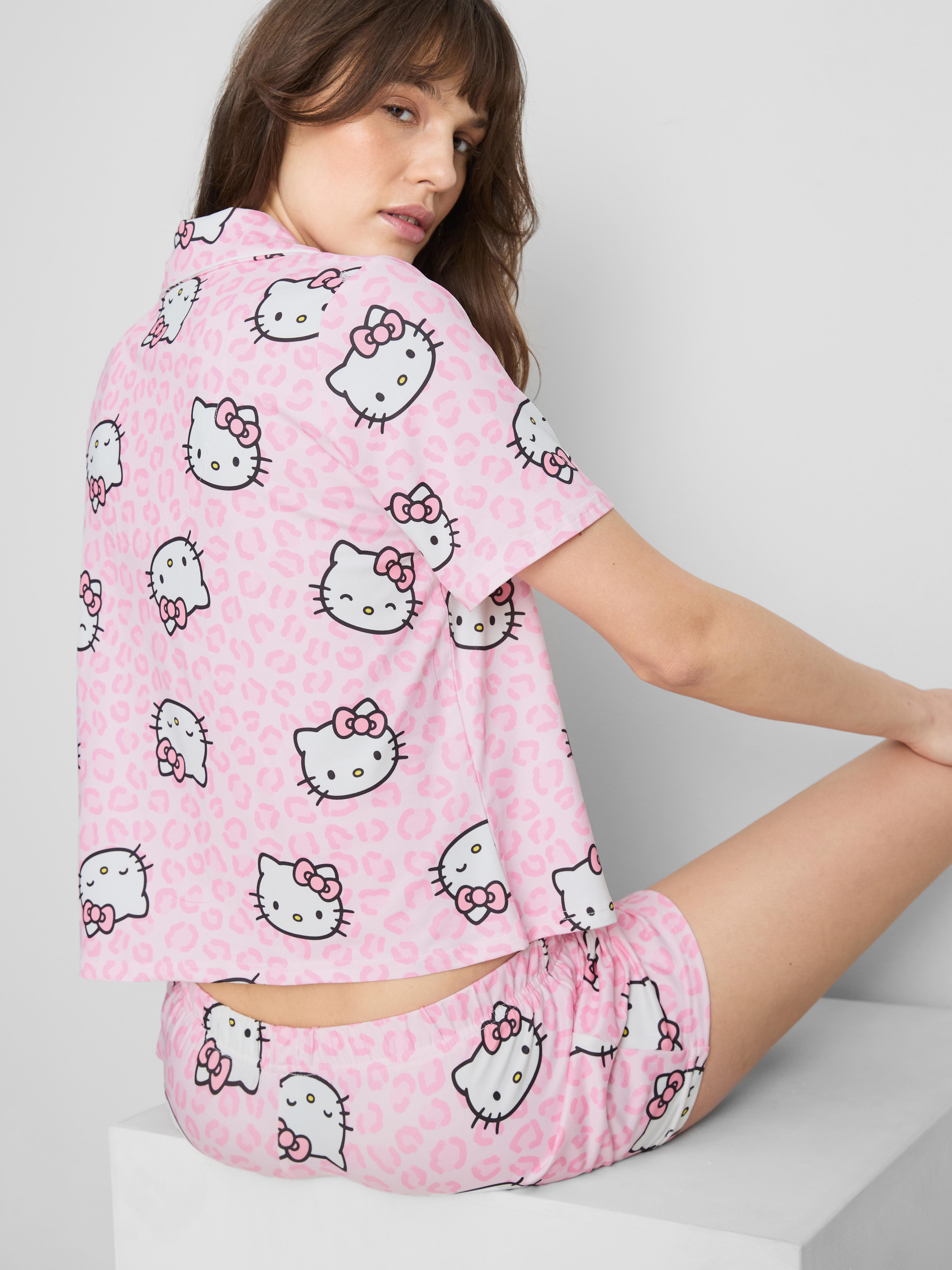 Kurzer „Hello Kitty“ Boyfriend-Schlafanzug