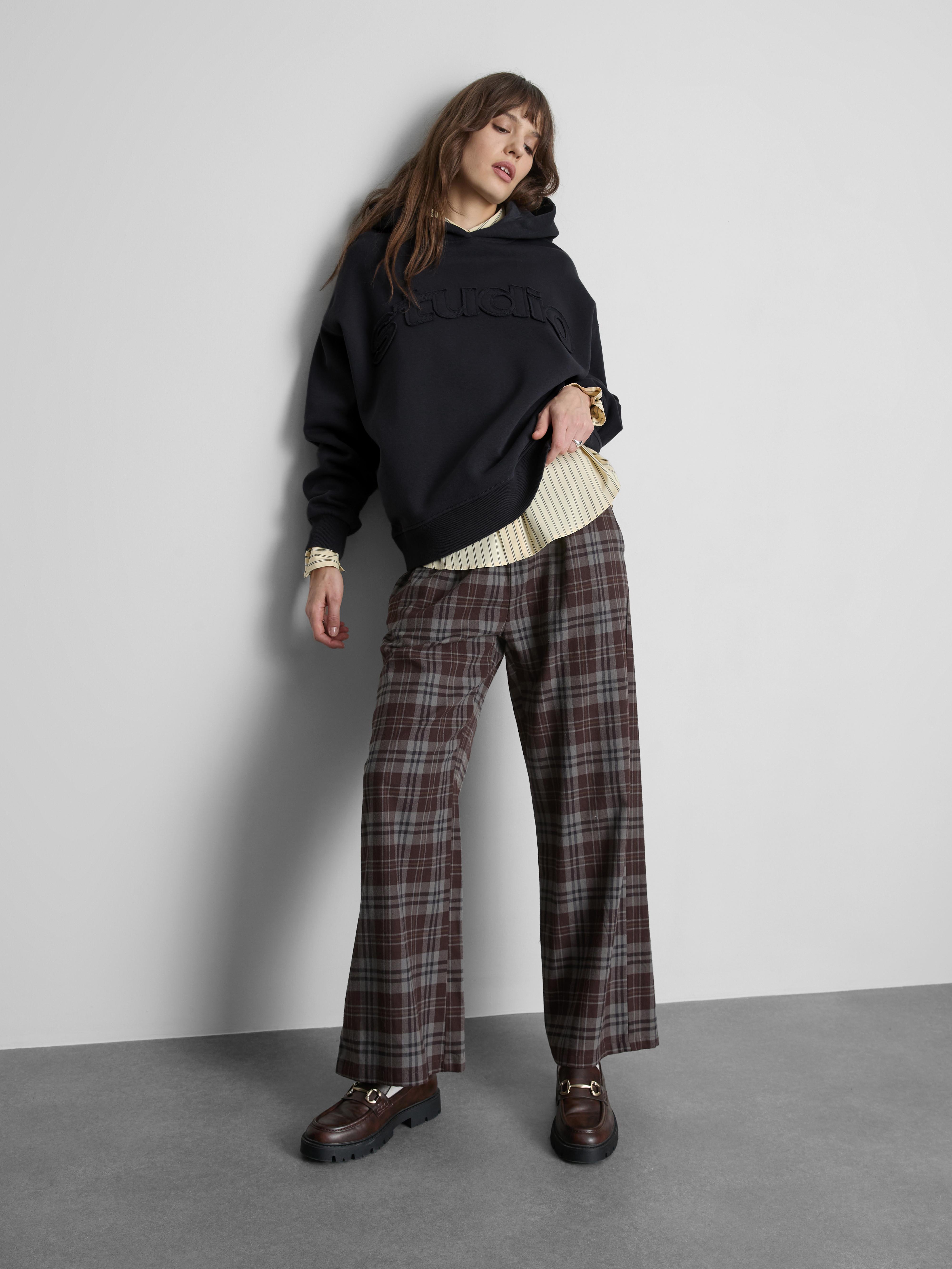 Relaxed Cotton Blend Appliqué Hoodie