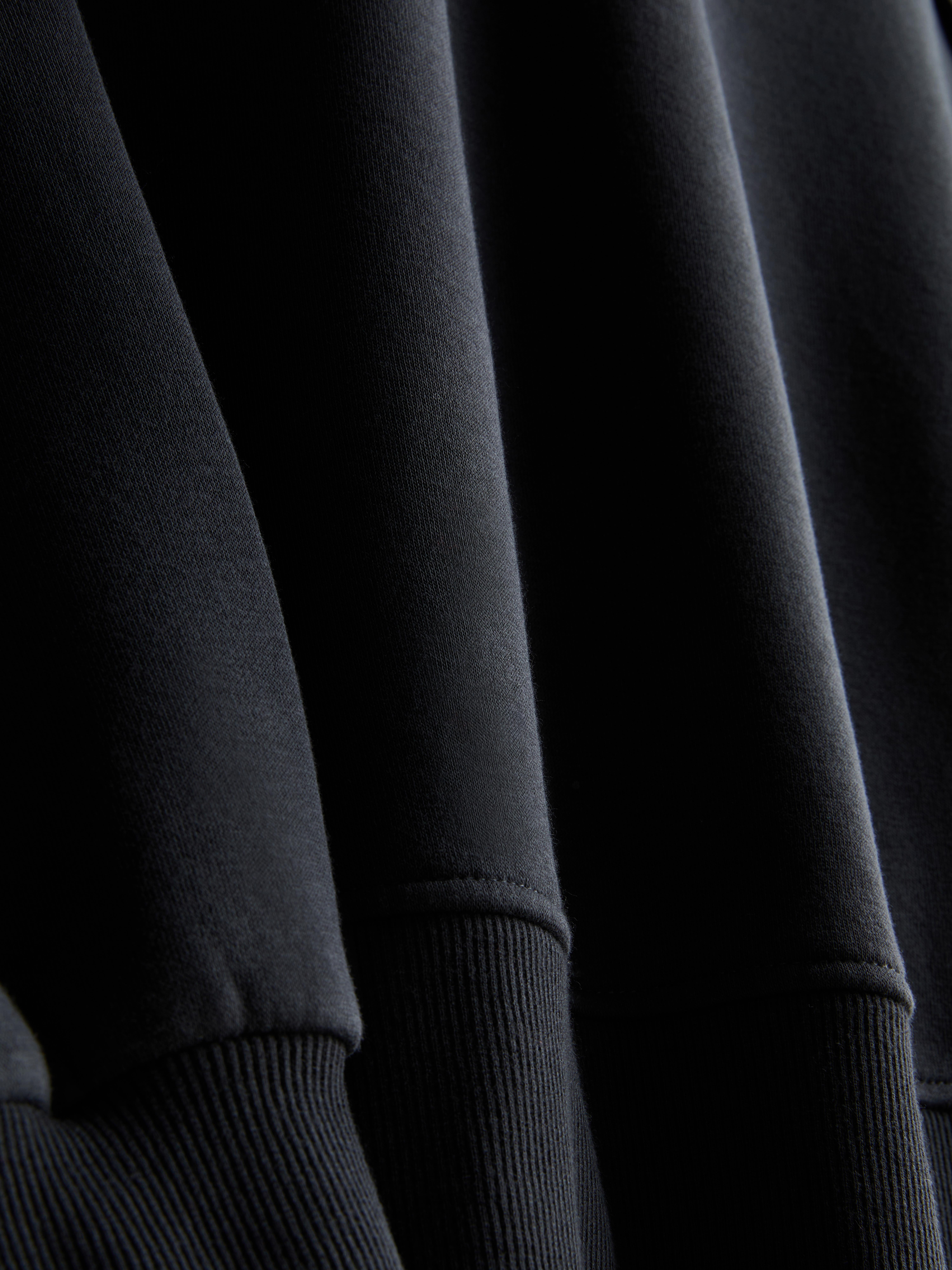 Relaxed Cotton Blend Appliqué Hoodie