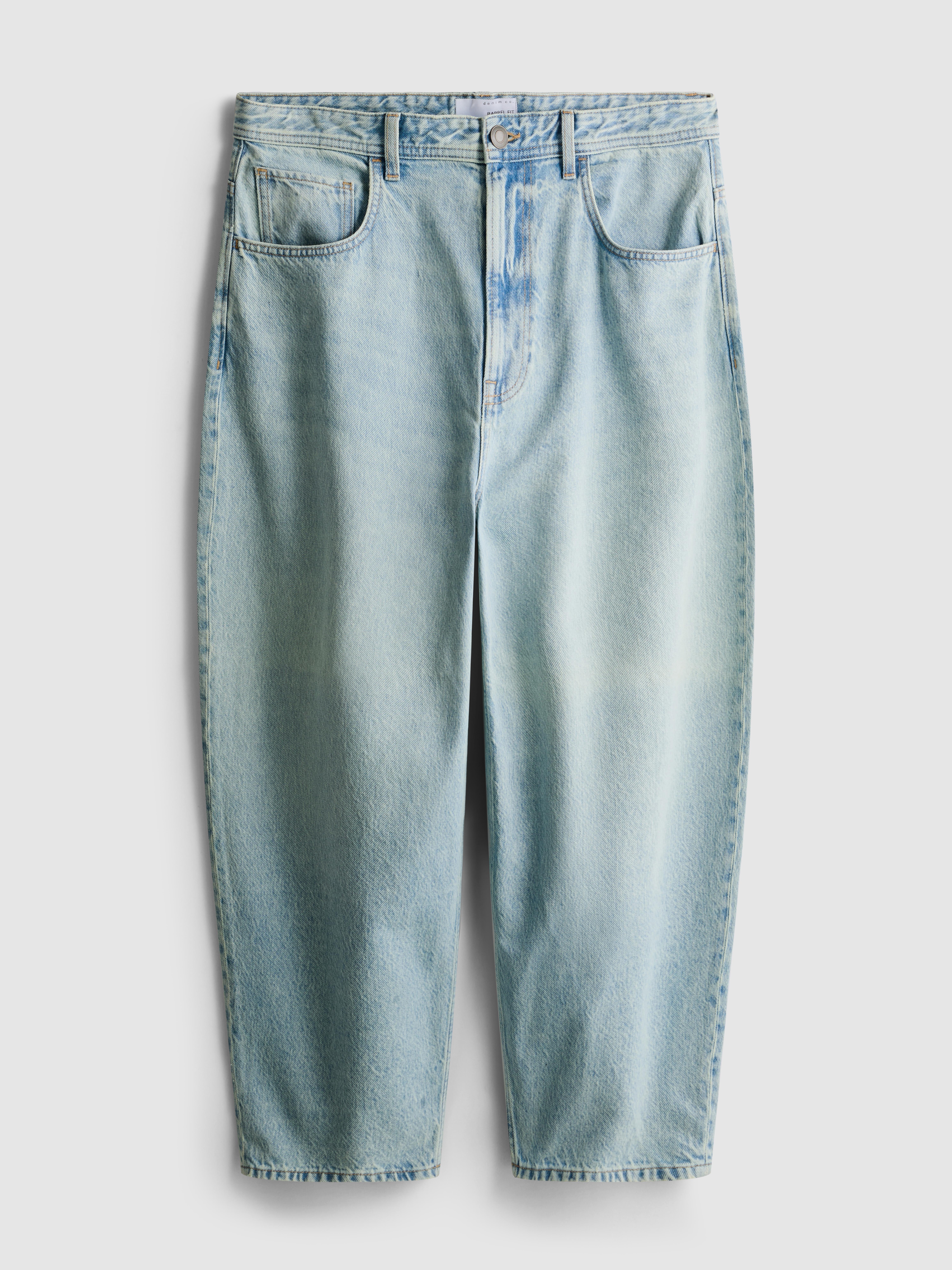 Mid-Rise Barrel Jeans