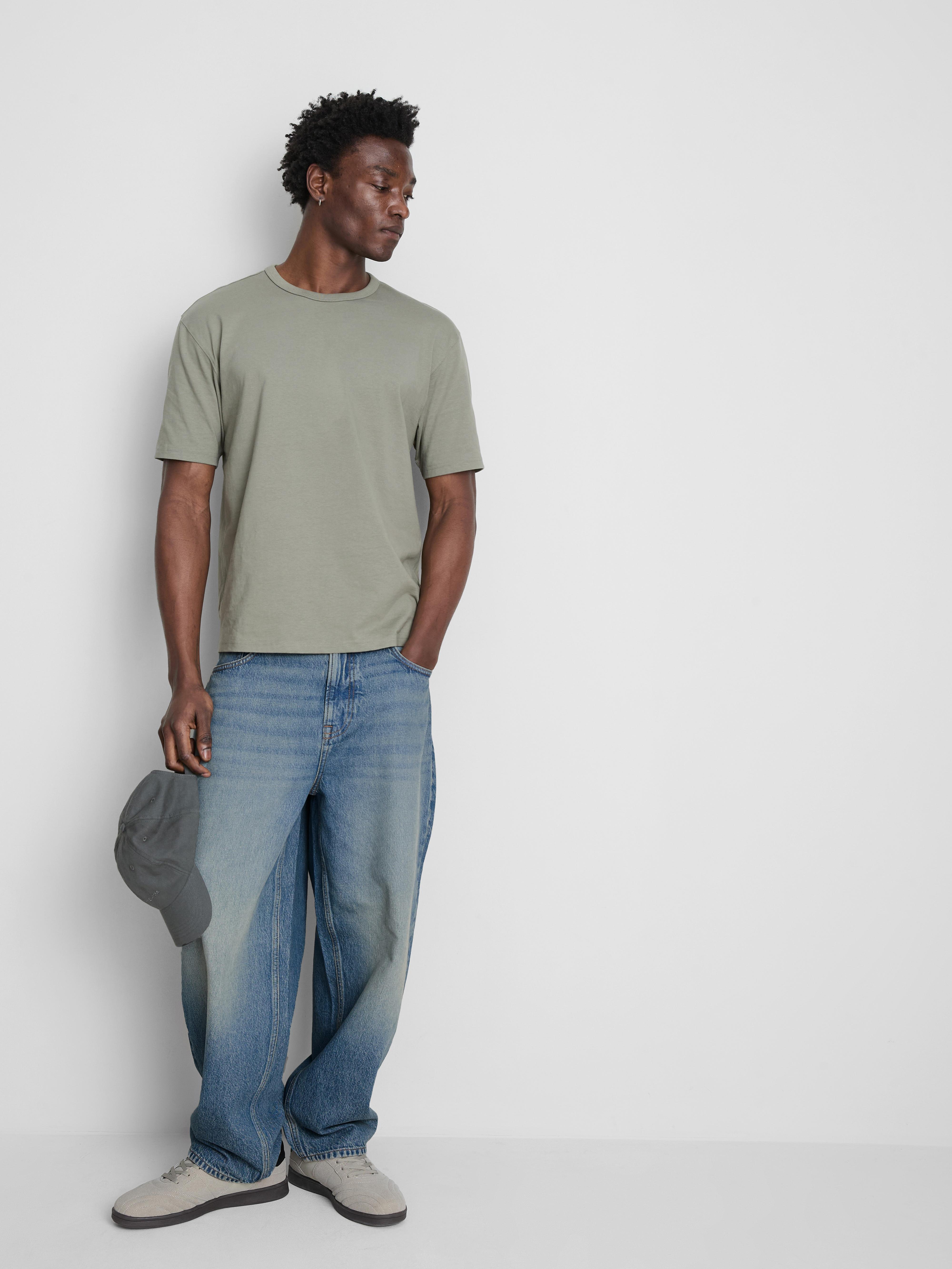 Barrel-Jeans mit mittlerer Leibhöhe