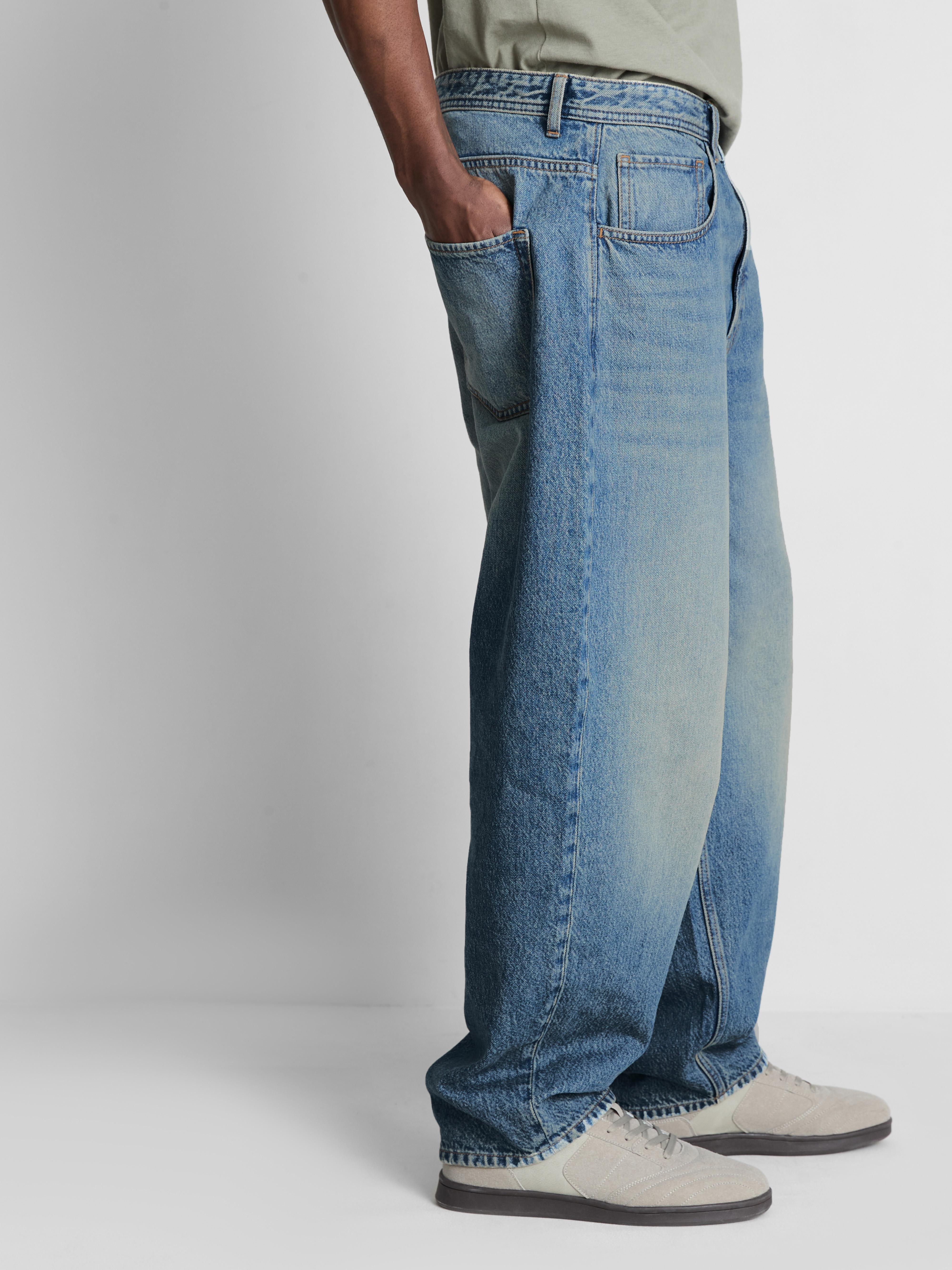 Barrel-Jeans mit mittlerer Leibhöhe