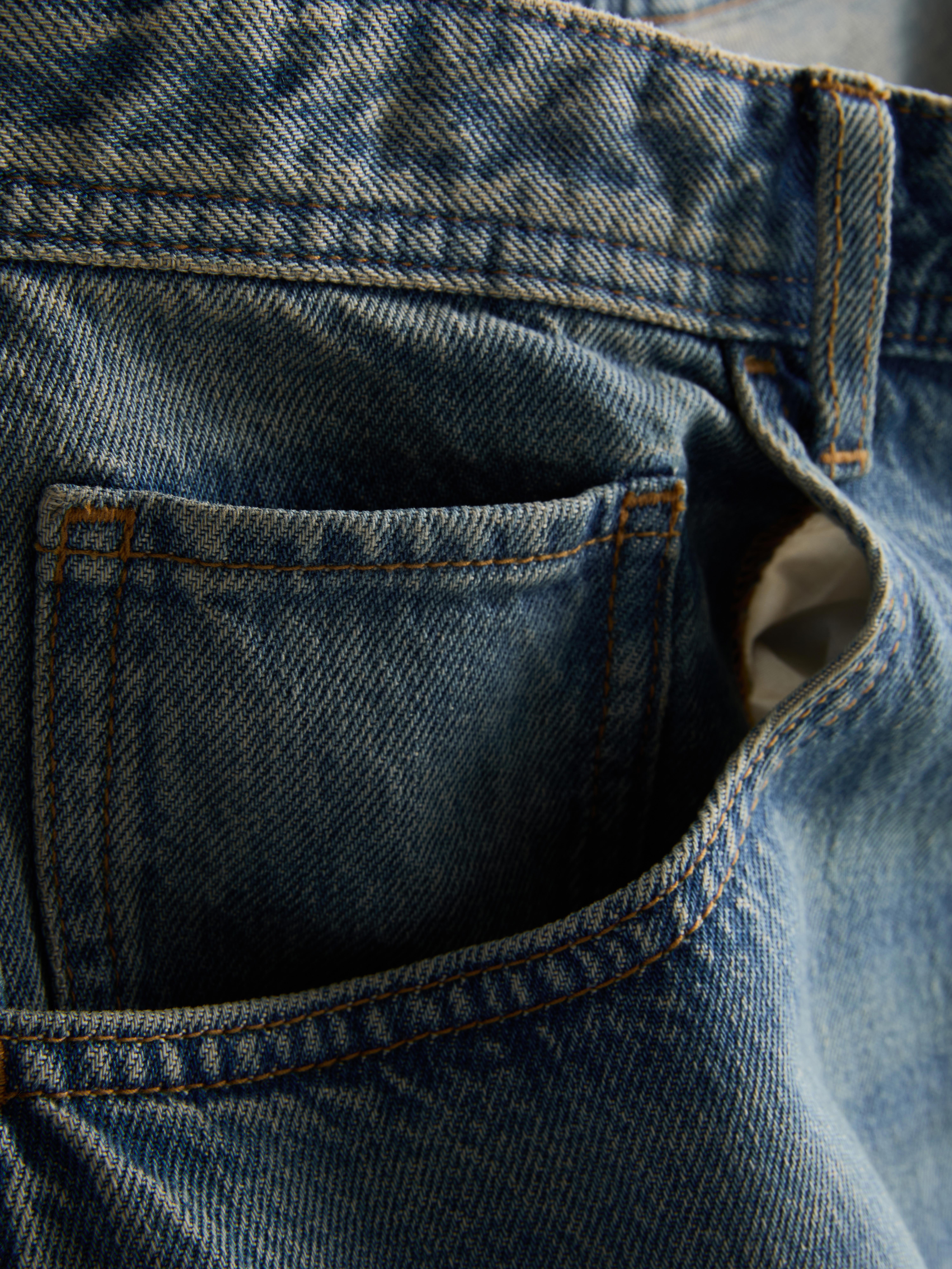 Barrel-Jeans mit mittlerer Leibhöhe