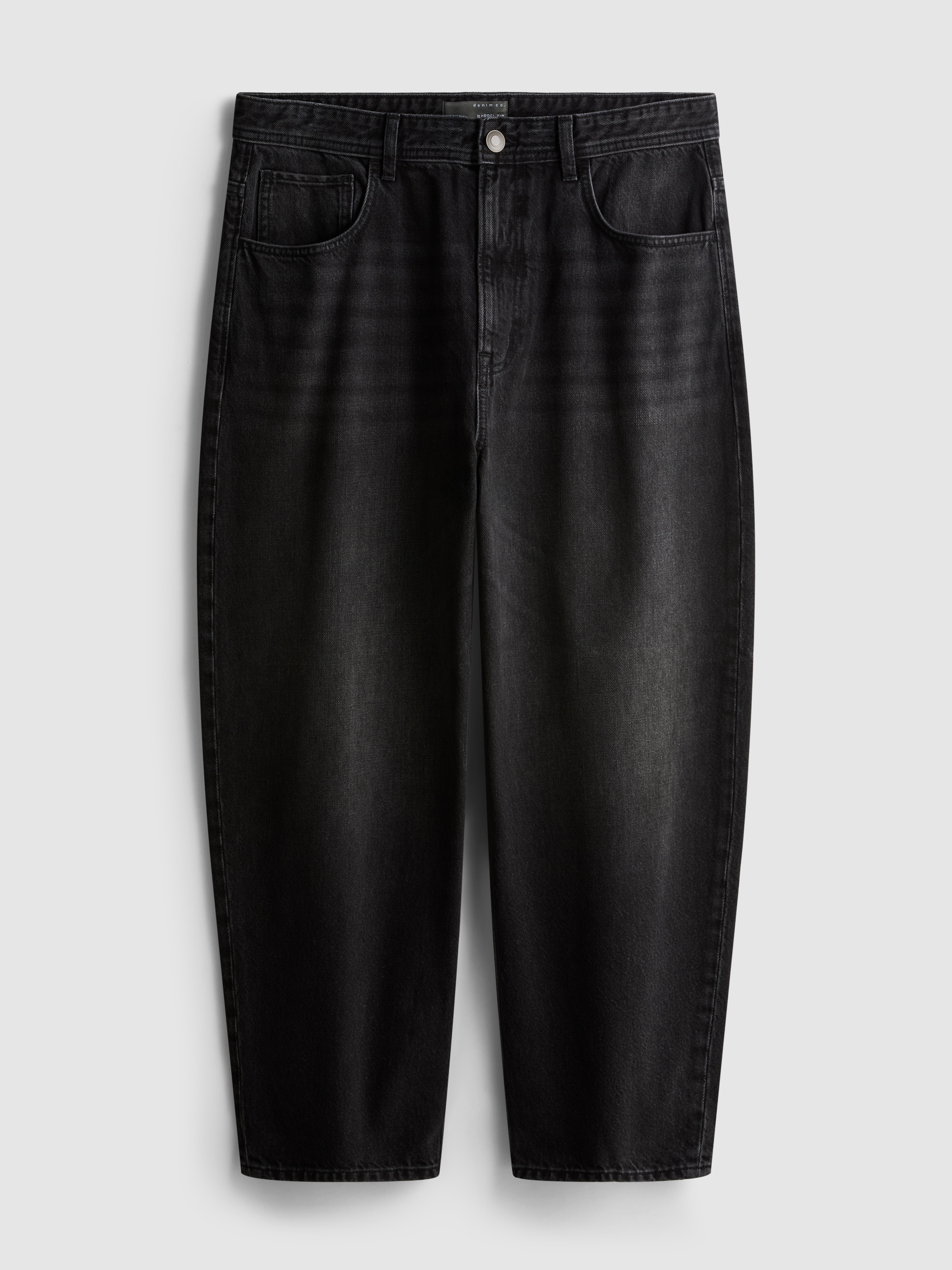 Mid-Rise Barrel Jeans