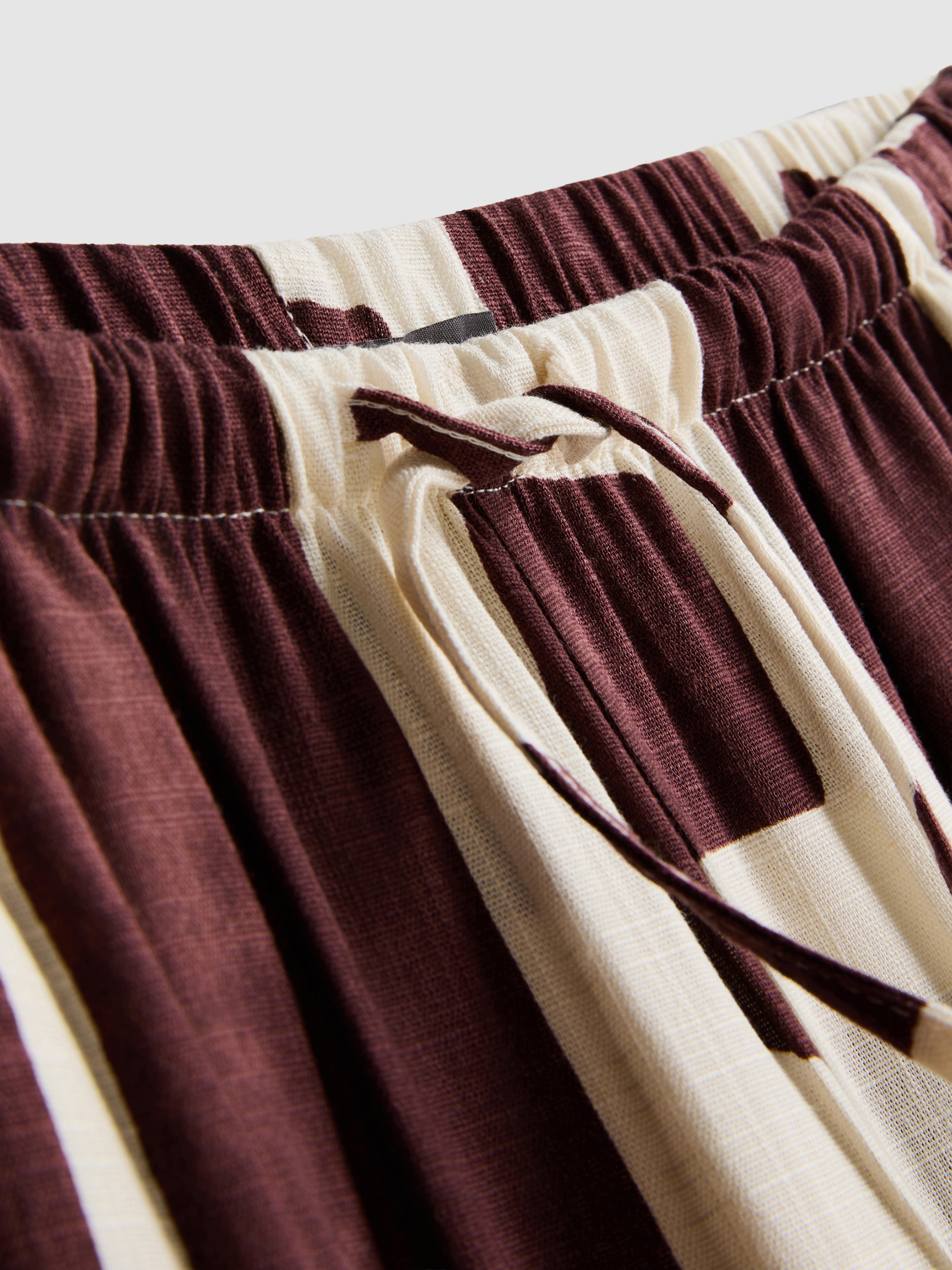 Wide Leg Printed Trousers