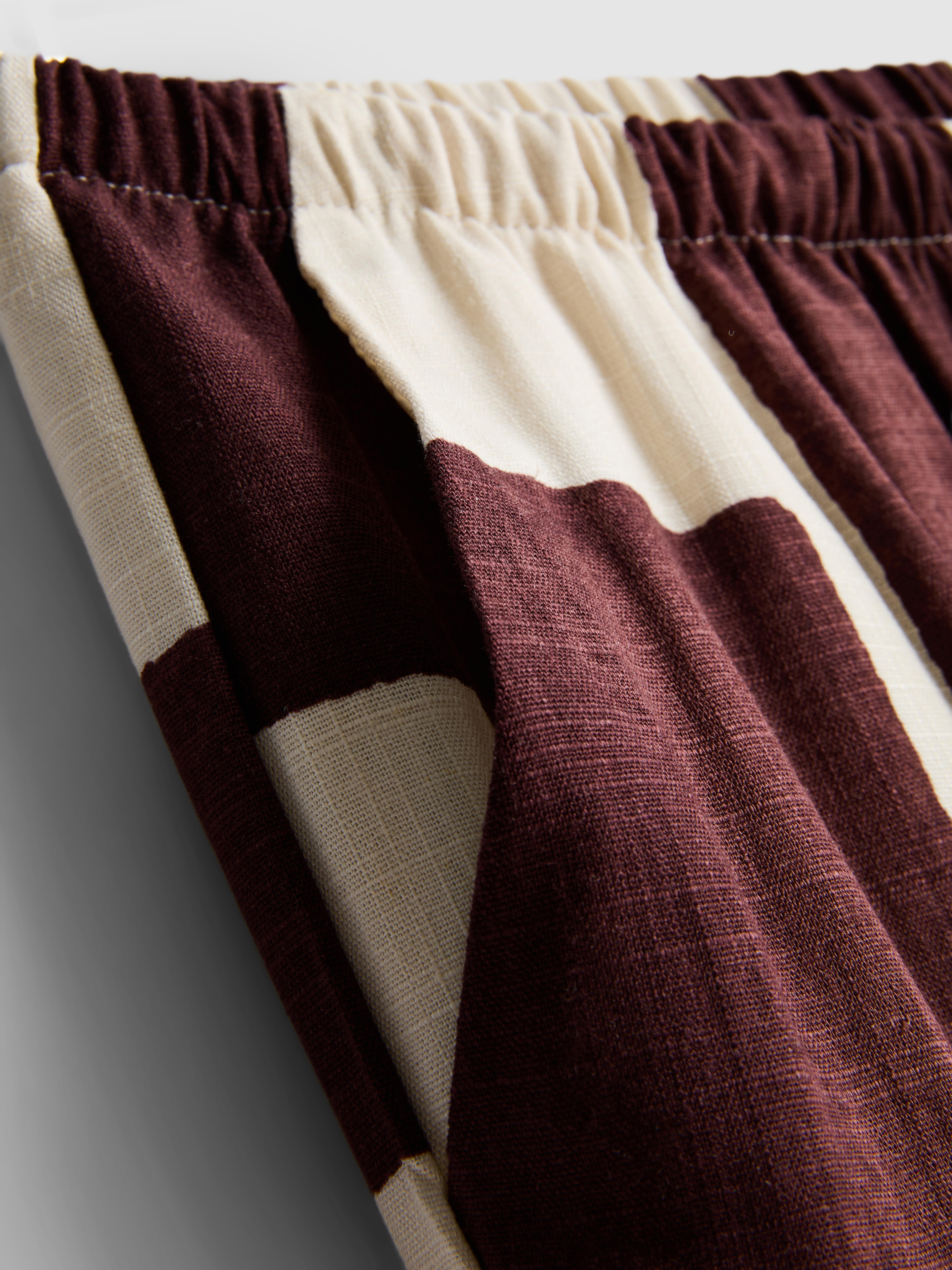 Wide Leg Printed Trousers