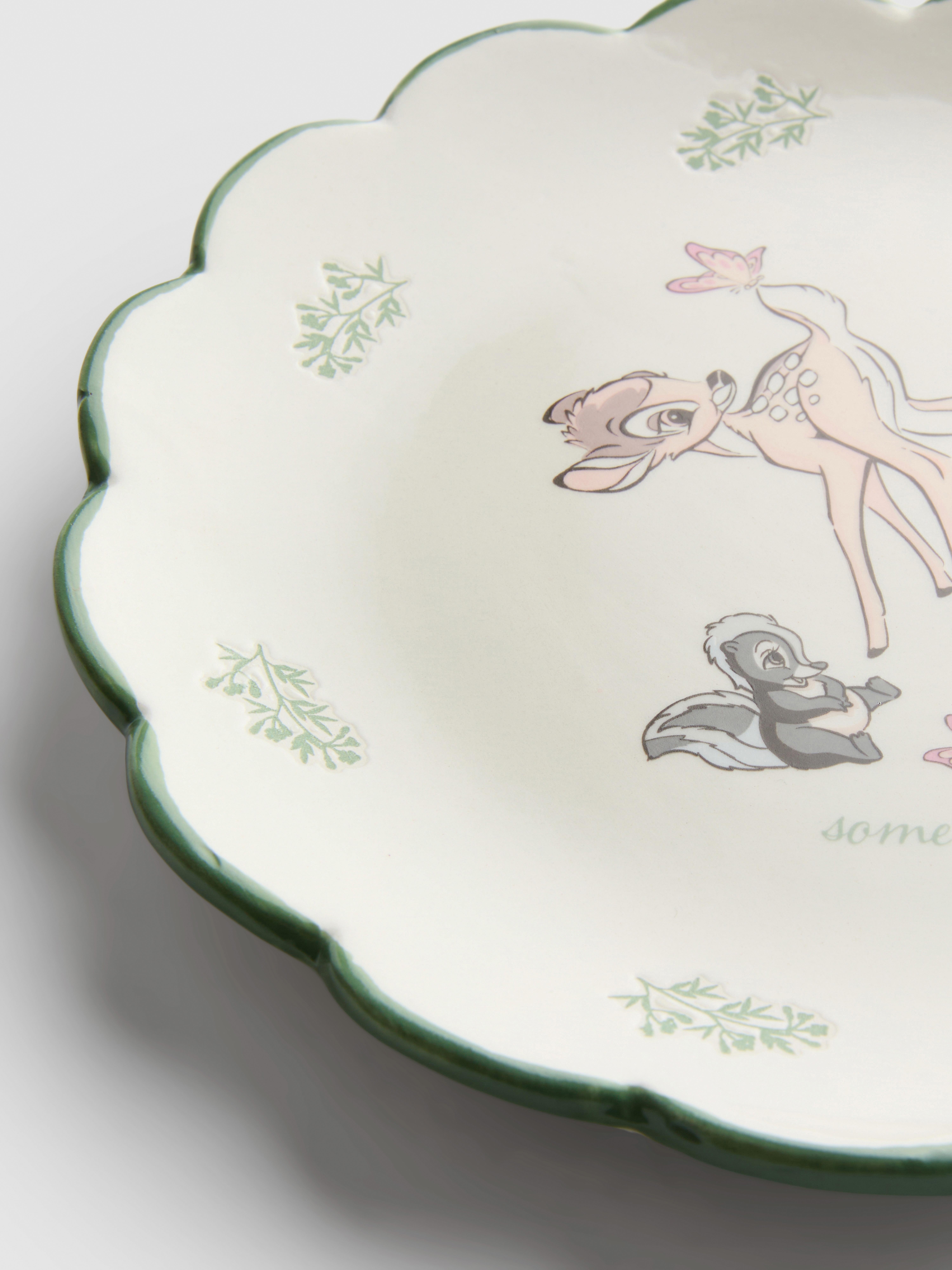 Plato festoneado de Bambi de Disney