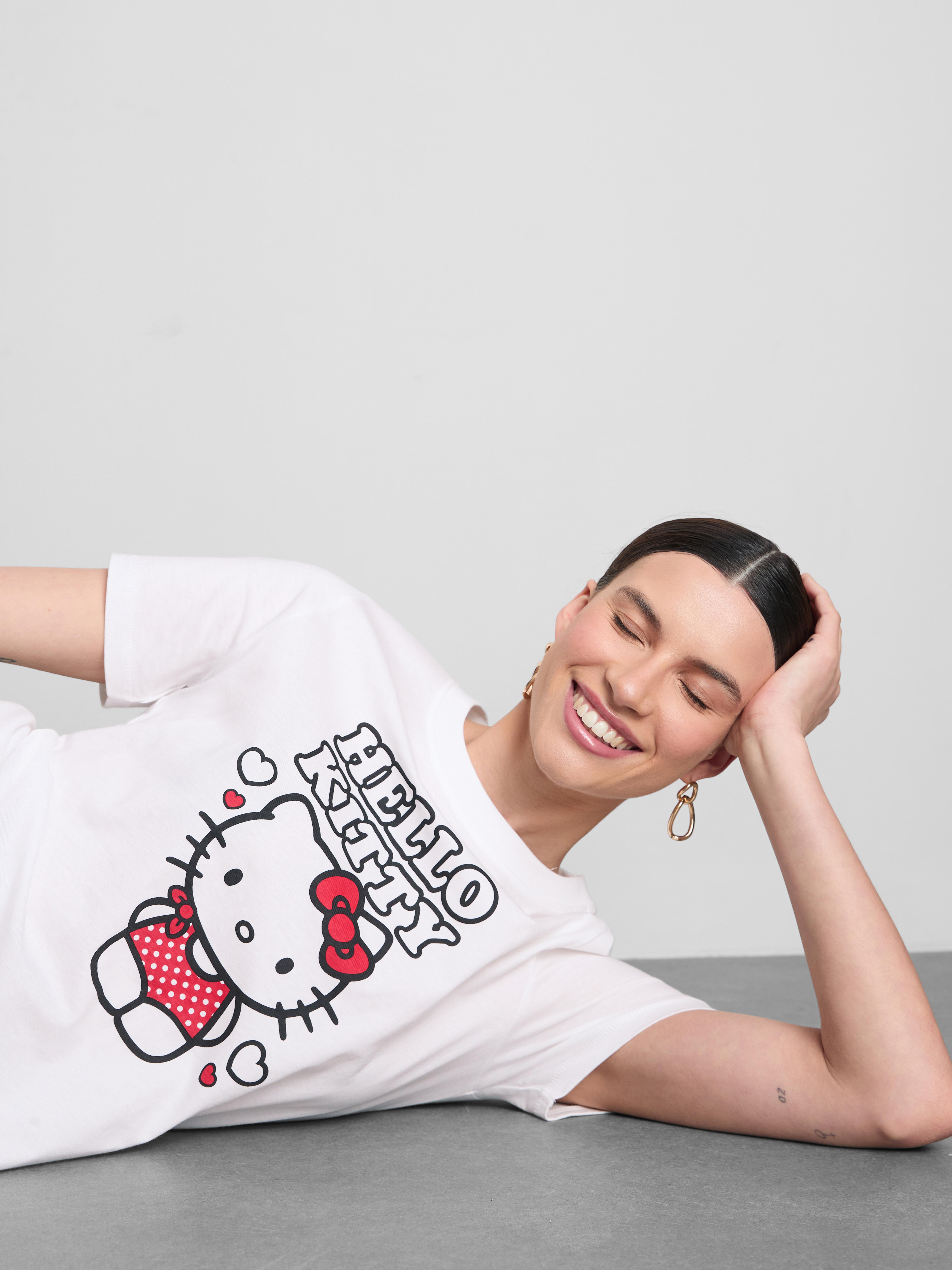 „Hello Kitty“ Baumwoll-T-Shirt mit Grafik